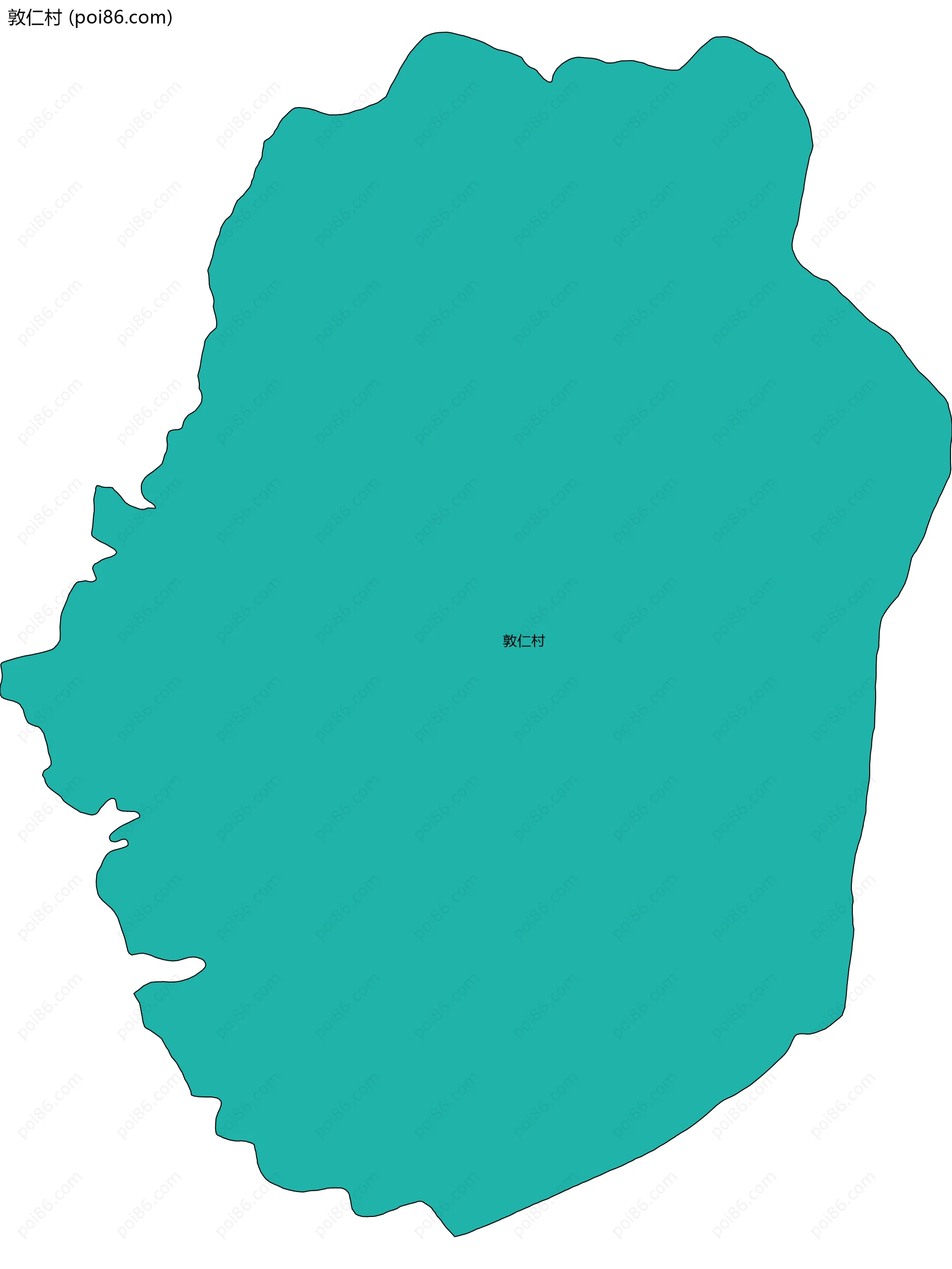 敦仁村边界地图