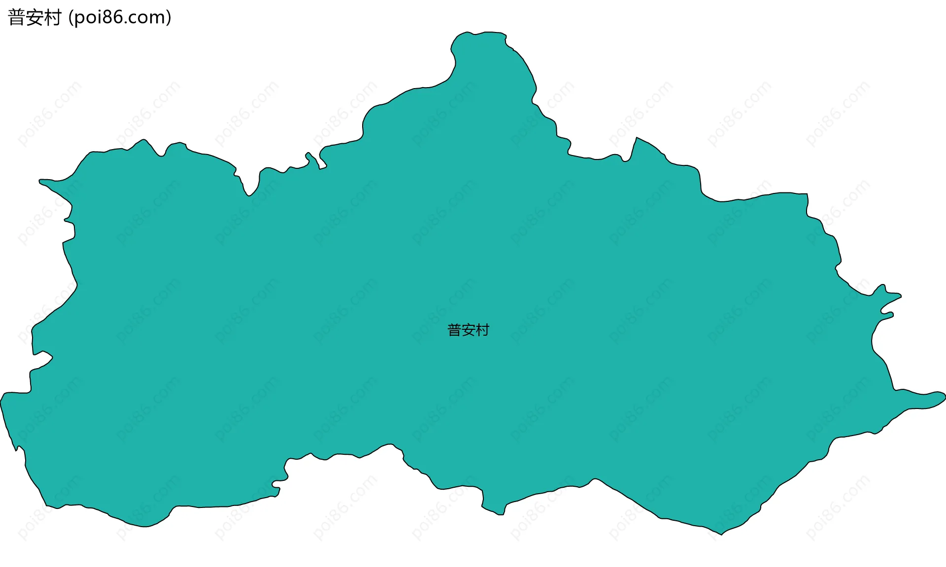 普安村边界地图