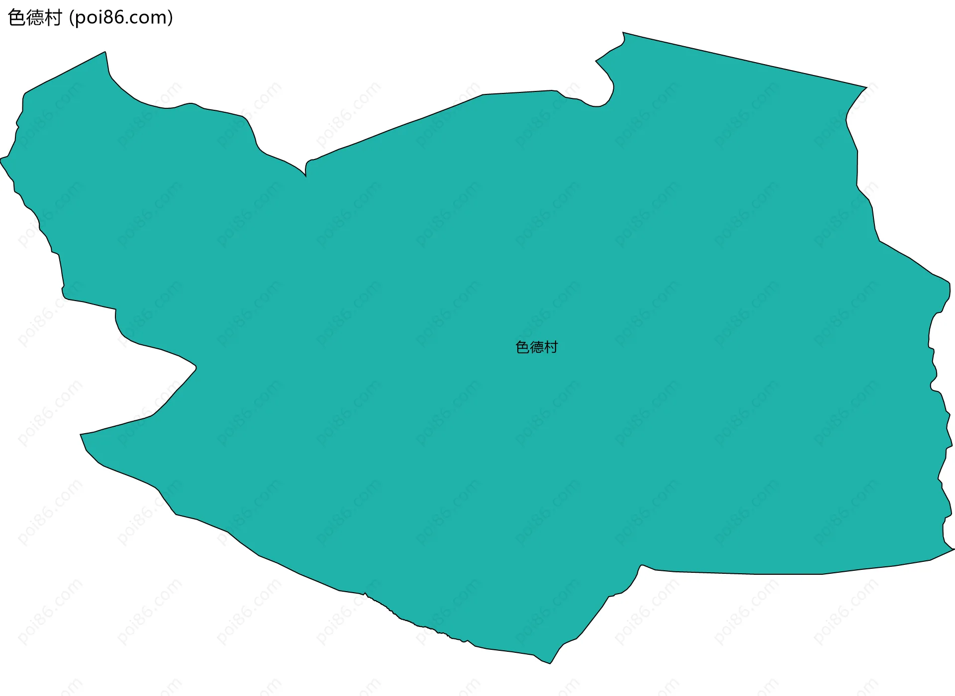 色德村边界地图