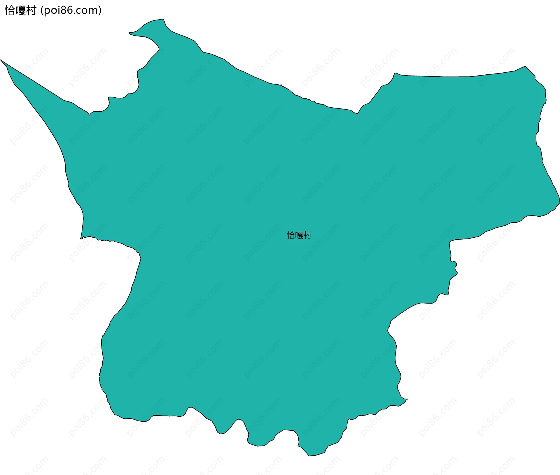 恰嘎村边界地图