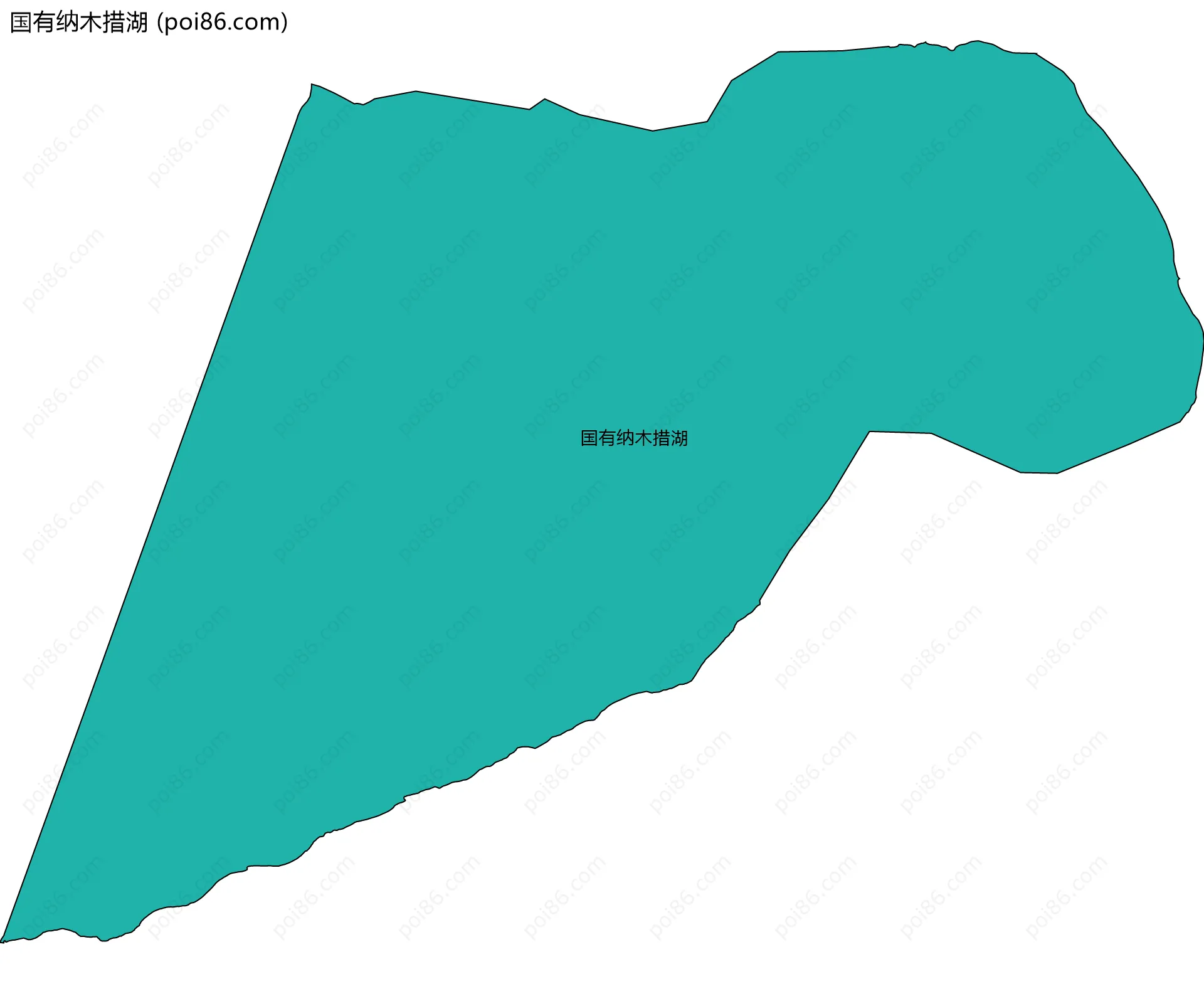 国有纳木措湖边界地图