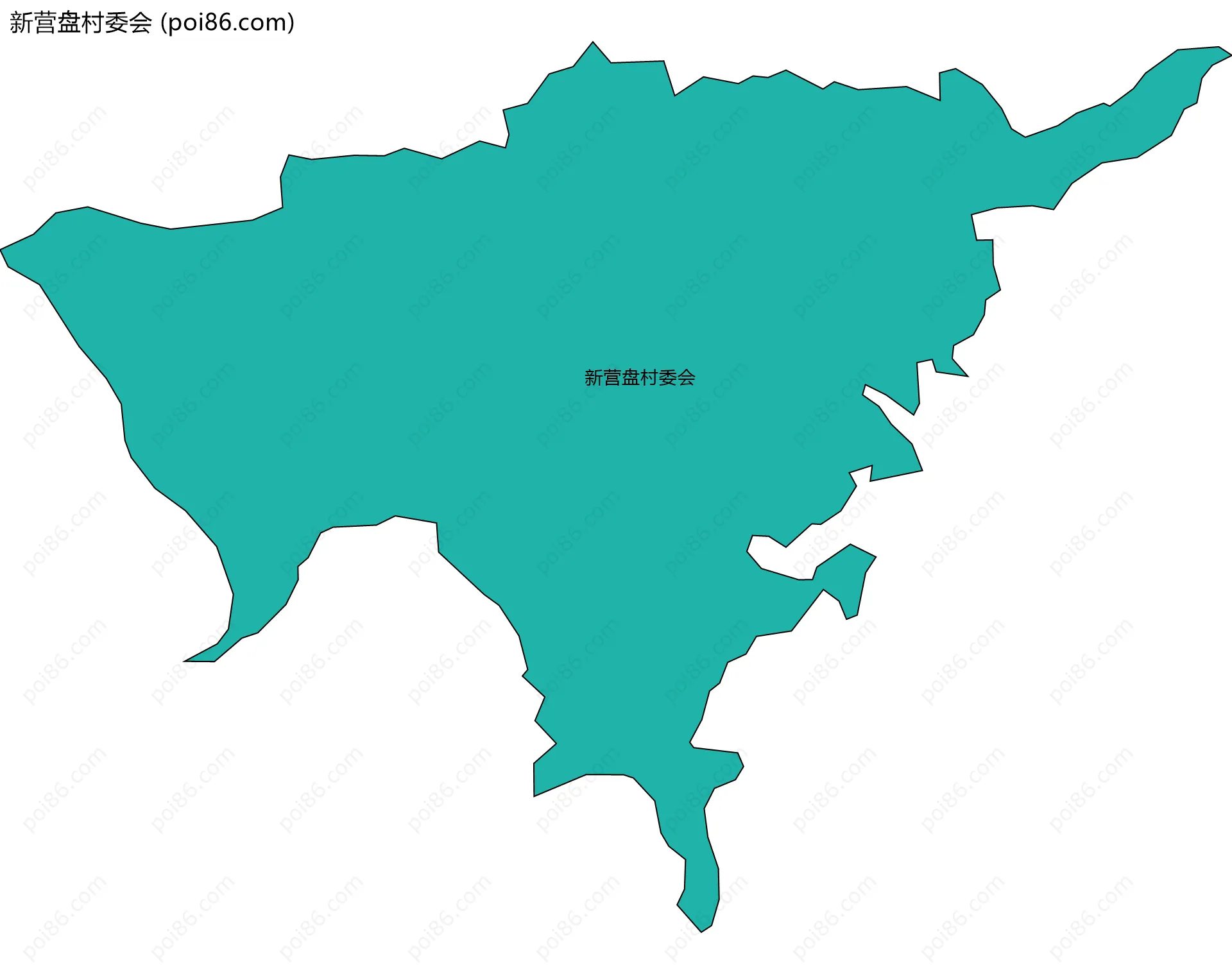 新营盘村委会边界地图