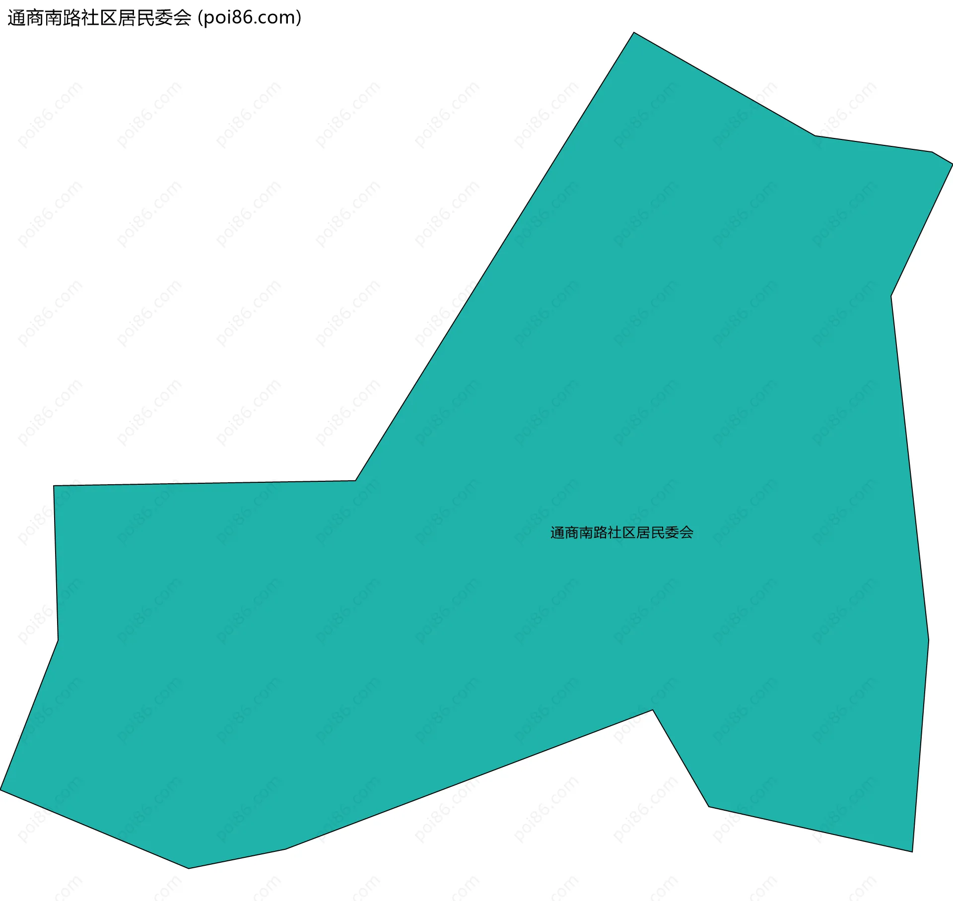 通商南路社区居民委会边界地图