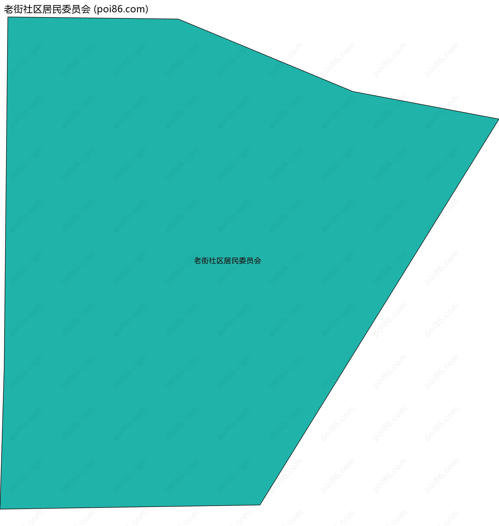 老街社区居民委员会边界地图