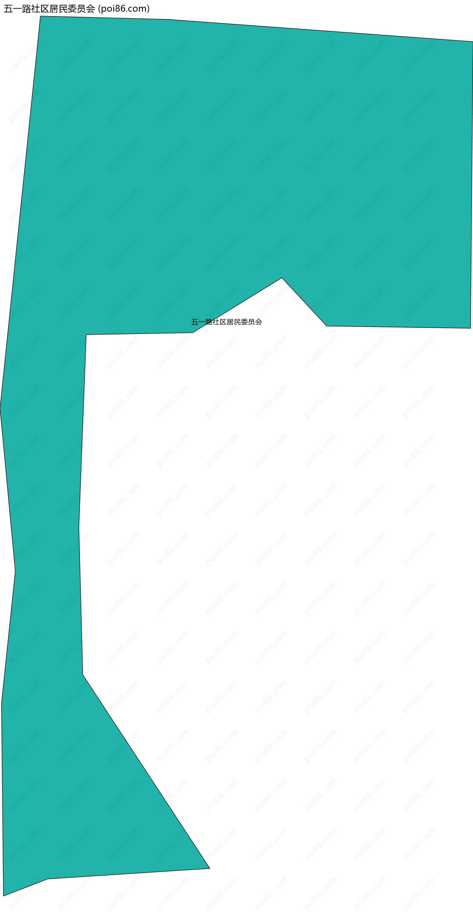 五一路社区居民委员会边界地图