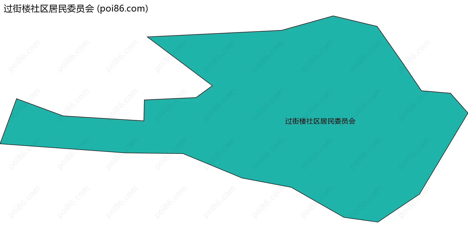 过街楼社区居民委员会边界地图