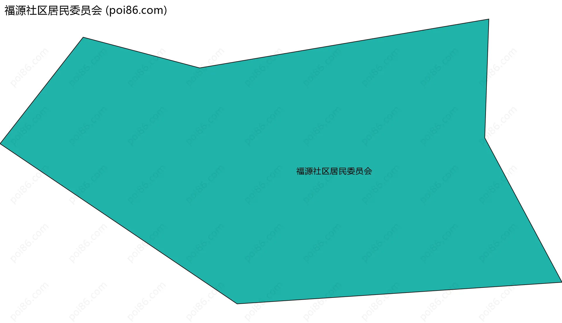 福源社区居民委员会边界地图