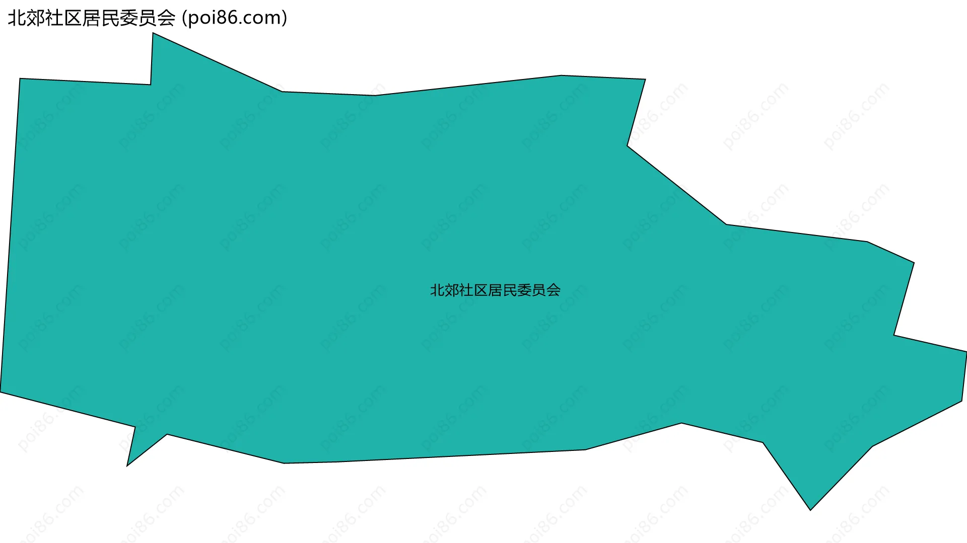 北郊社区居民委员会边界地图