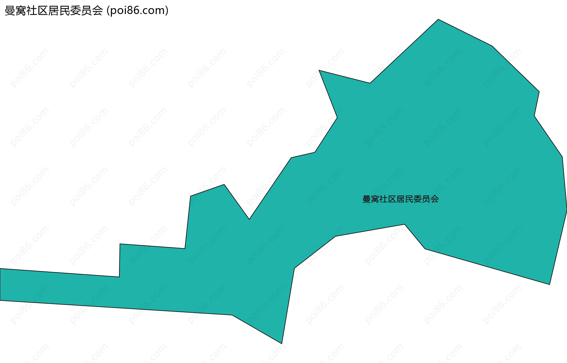 曼窝社区居民委员会边界地图