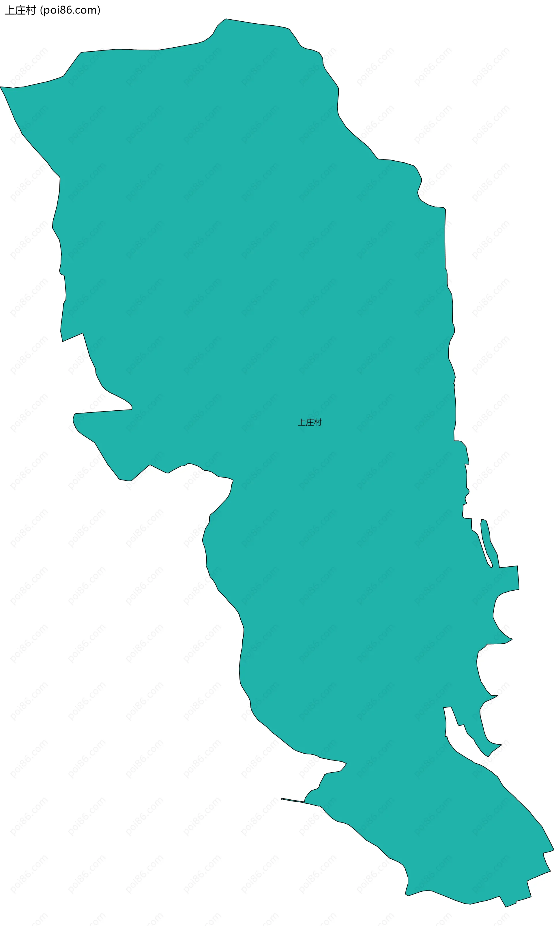 上庄村边界地图