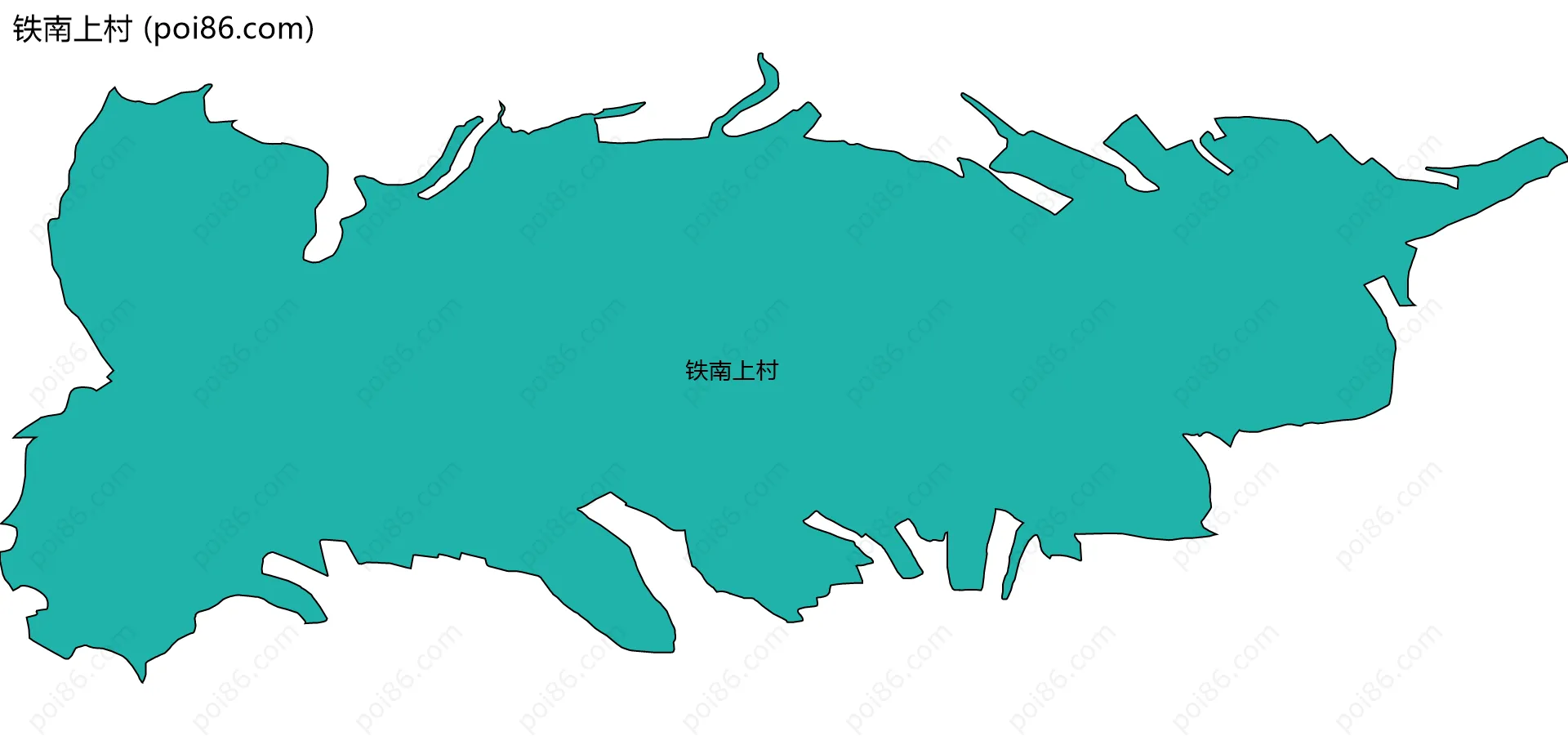 铁南上村边界地图