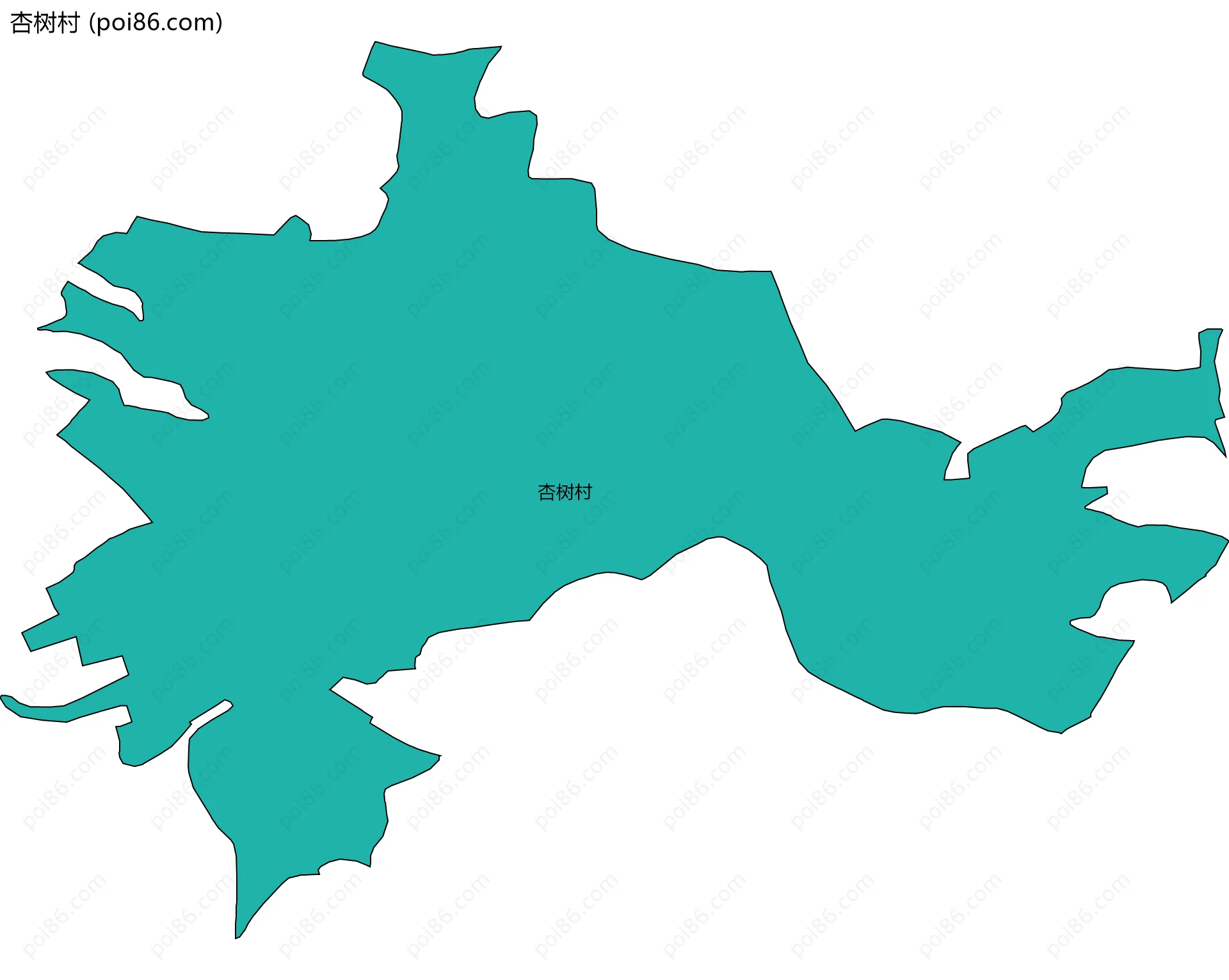 杏树村边界地图