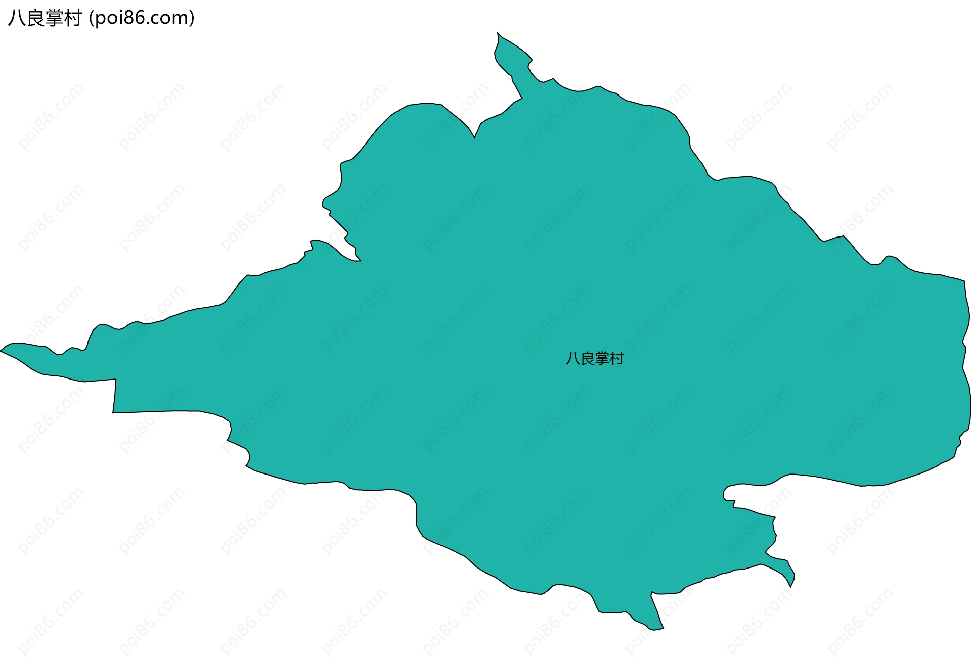 八良掌村边界地图