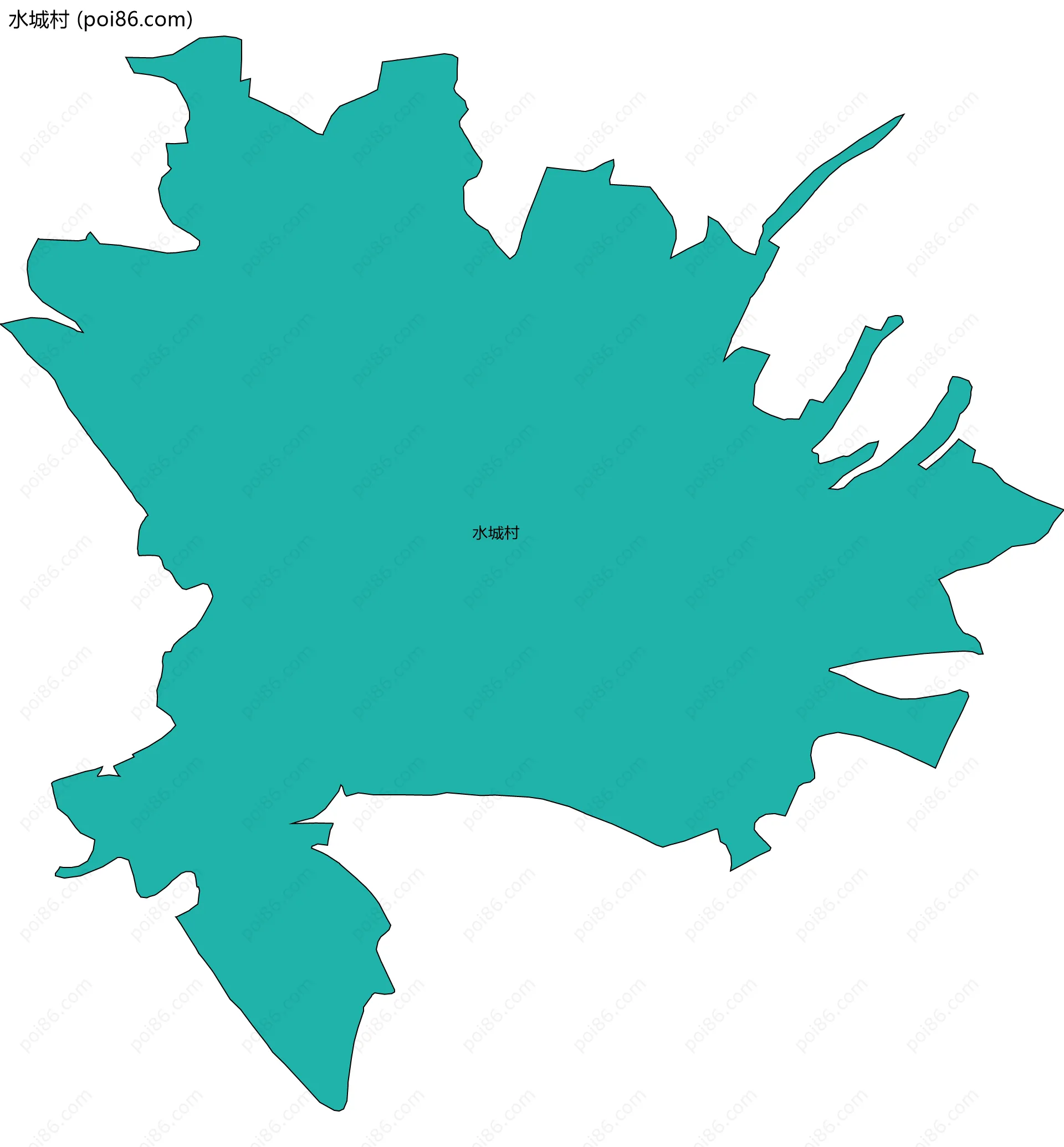 水城村边界地图