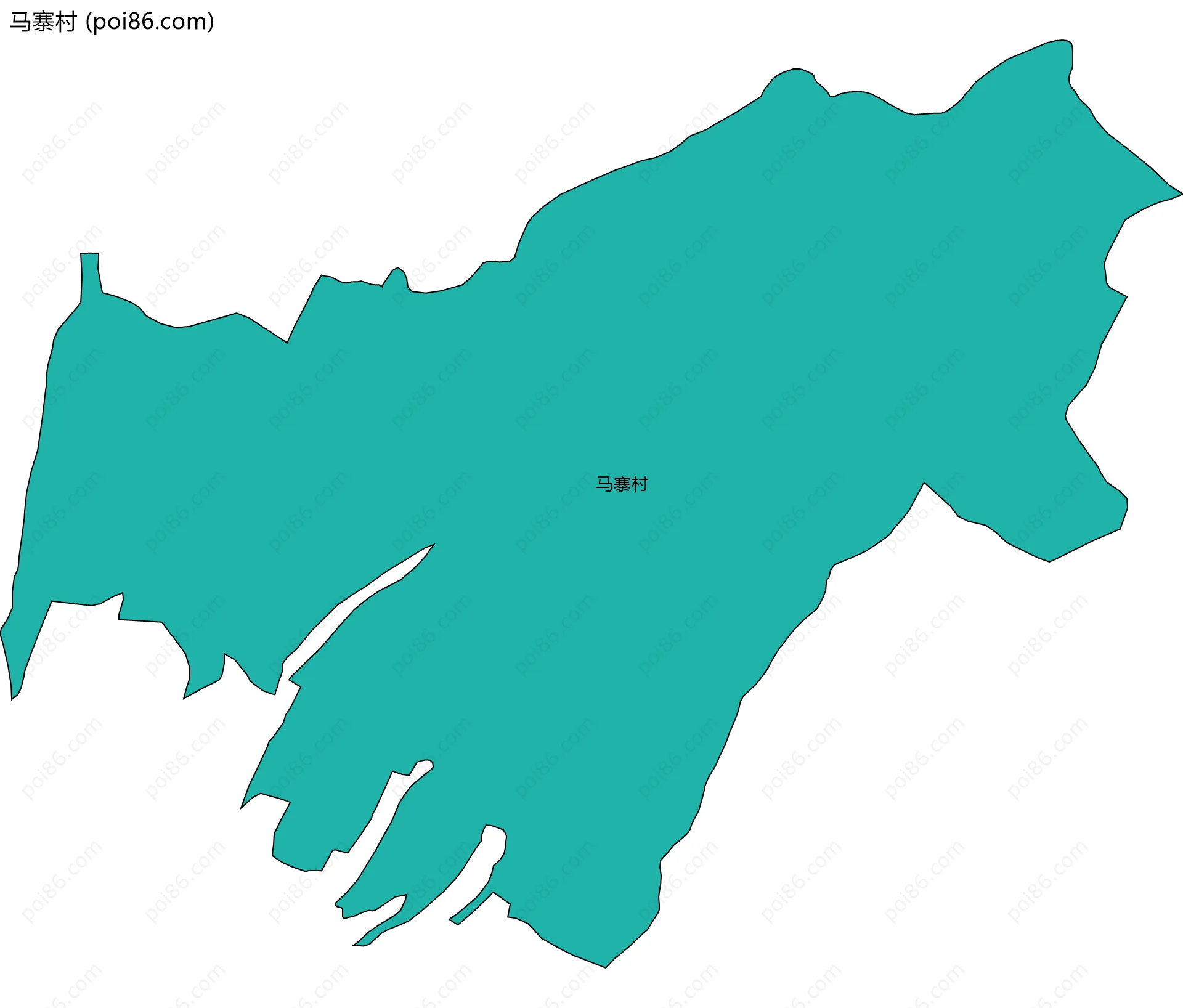 马寨村边界地图