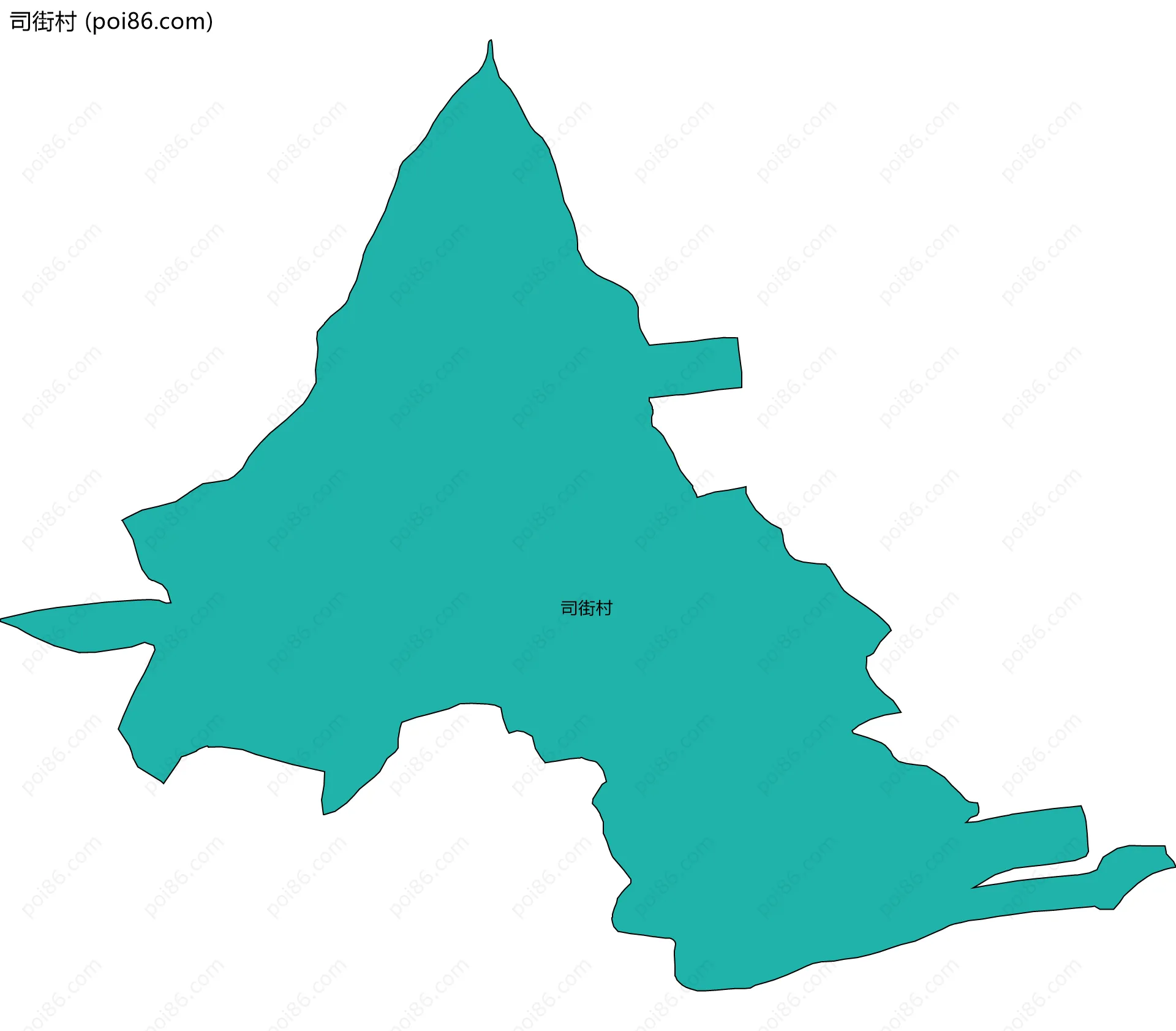 司街村边界地图