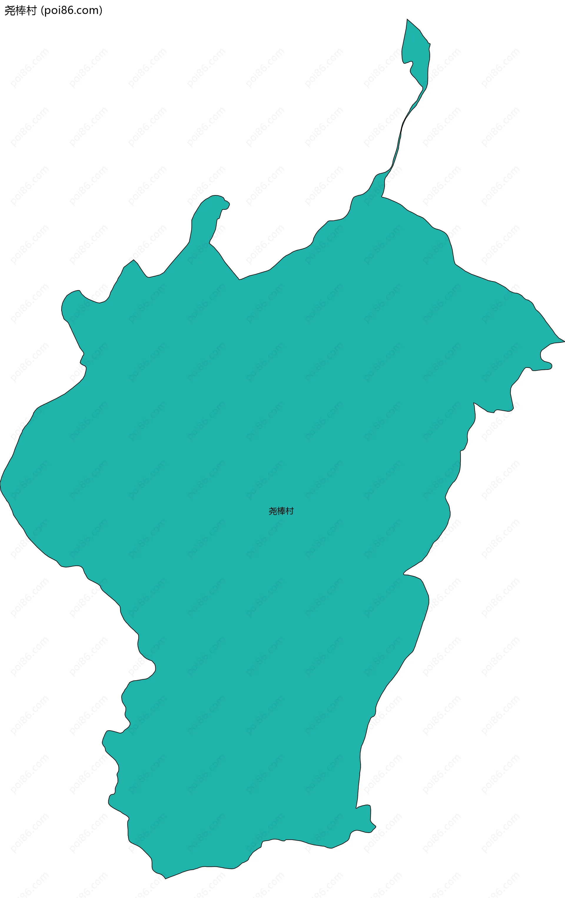 尧棒村边界地图