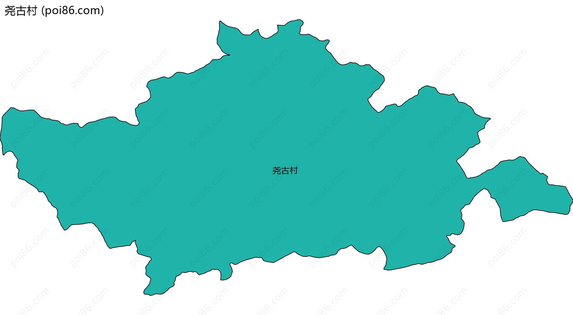 尧古村边界地图