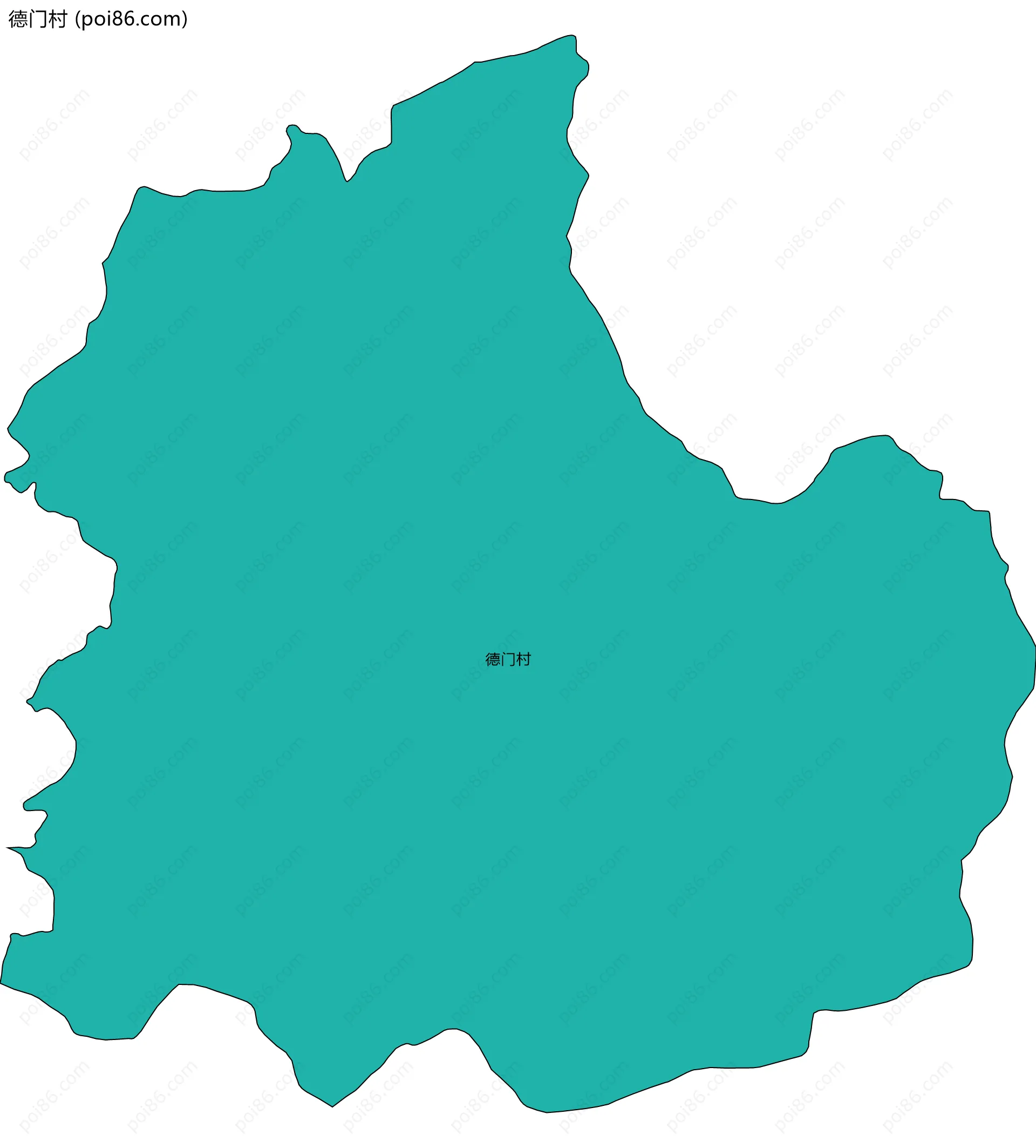 德门村边界地图