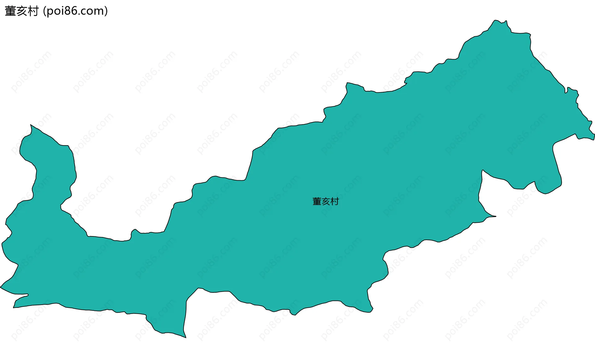 董亥村边界地图