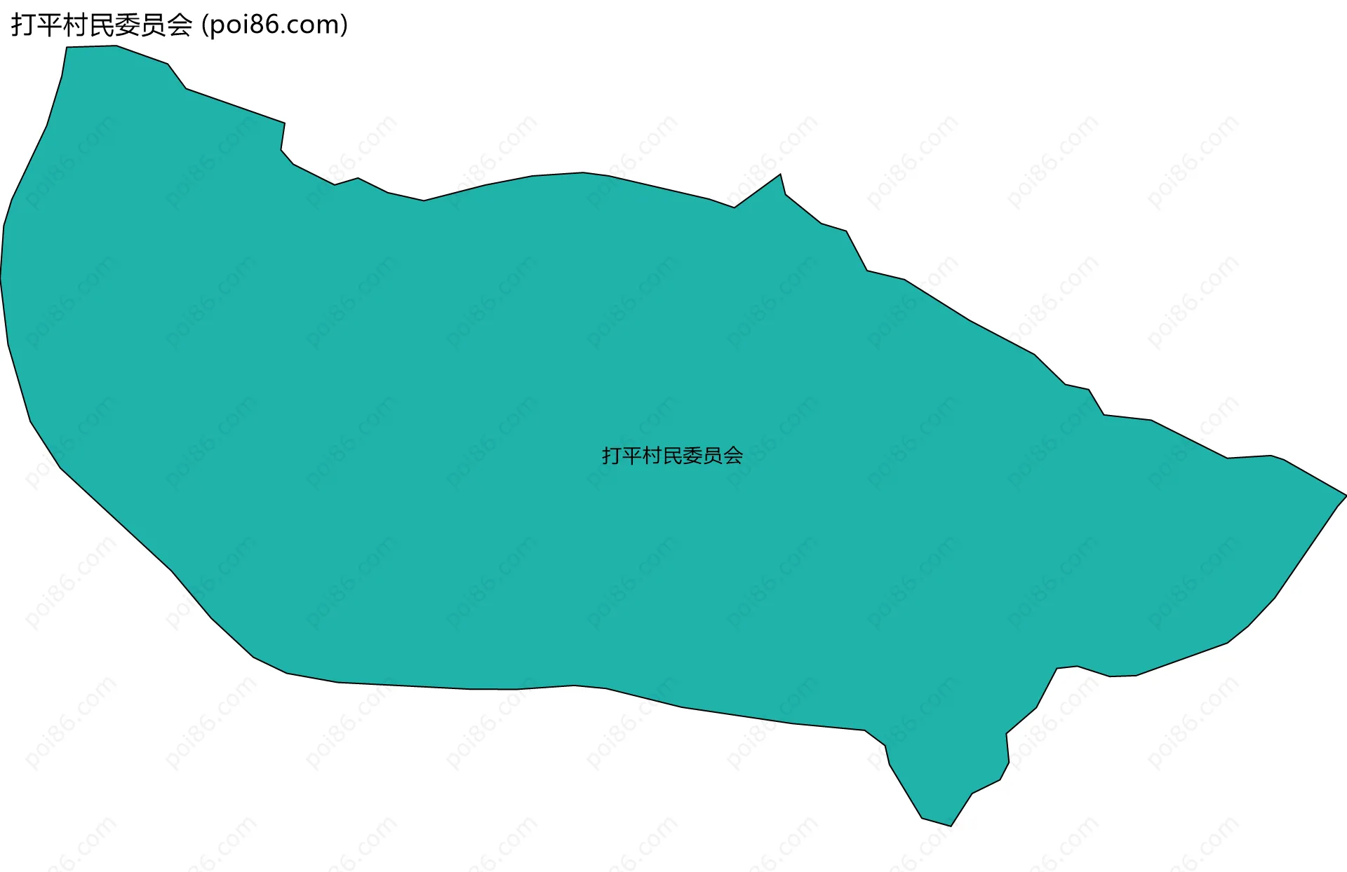 打平村民委员会边界地图