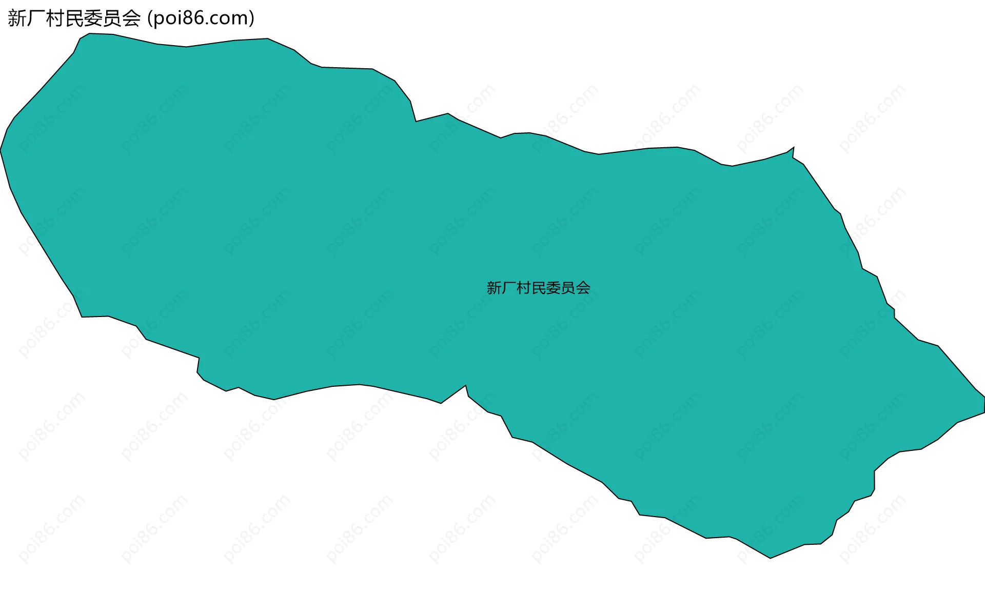 新厂村民委员会边界地图