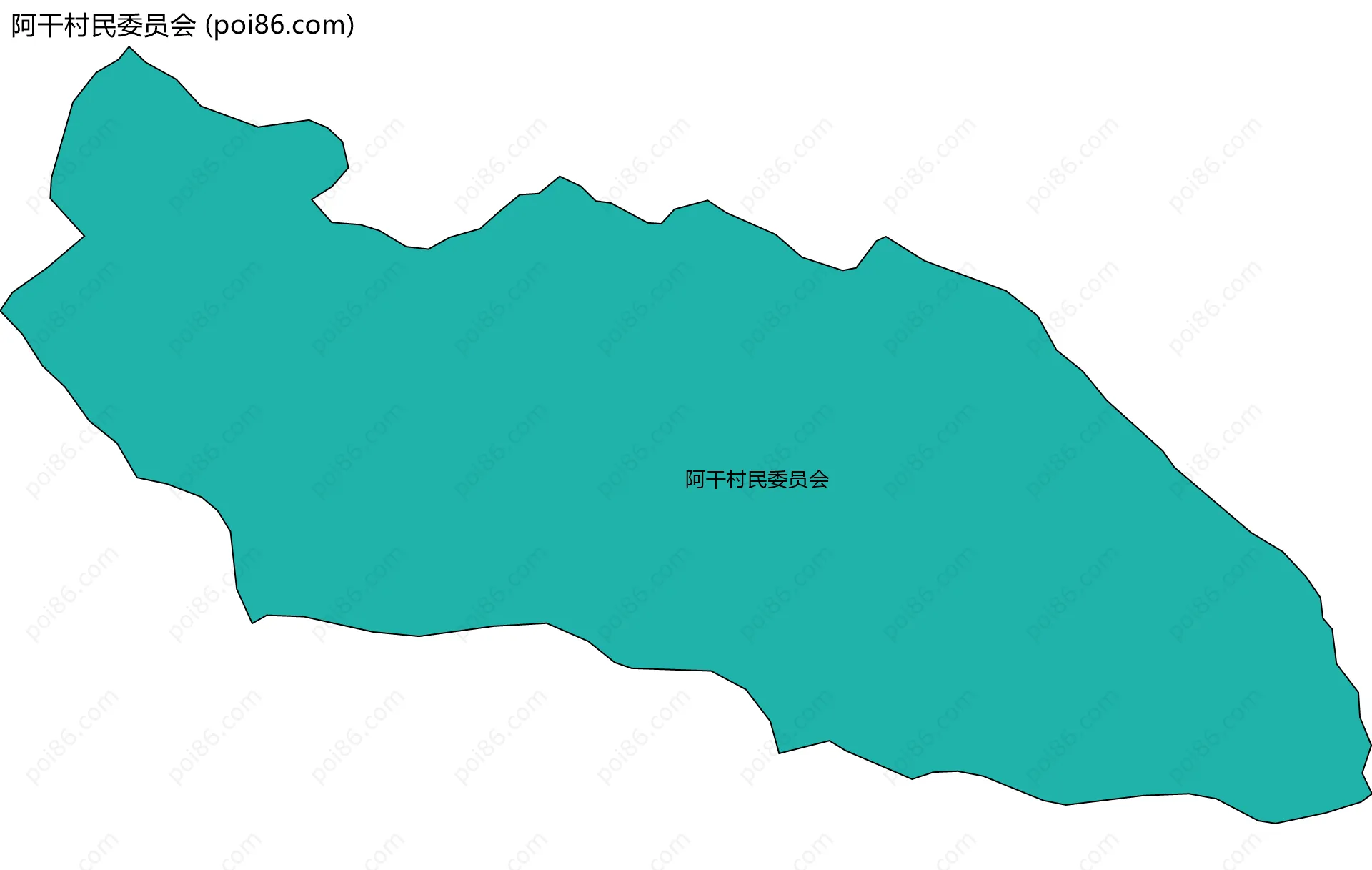 阿干村民委员会边界地图