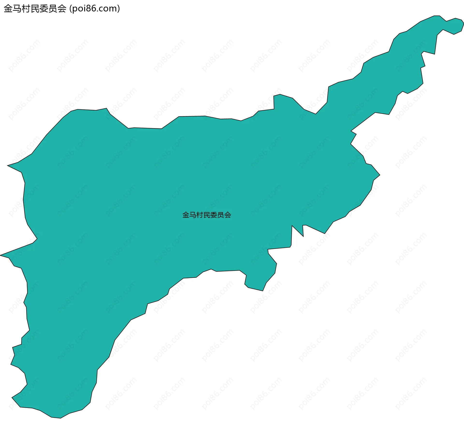 金马村民委员会边界地图