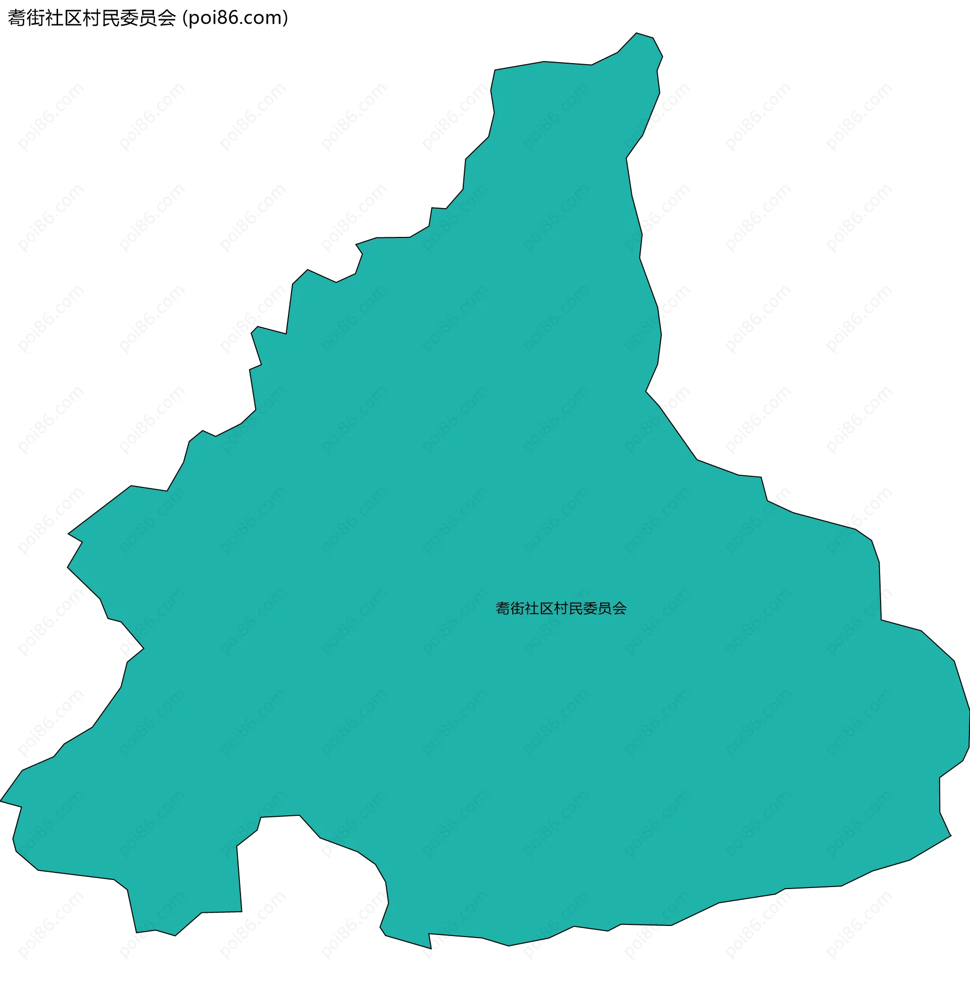 耈街社区村民委员会边界地图