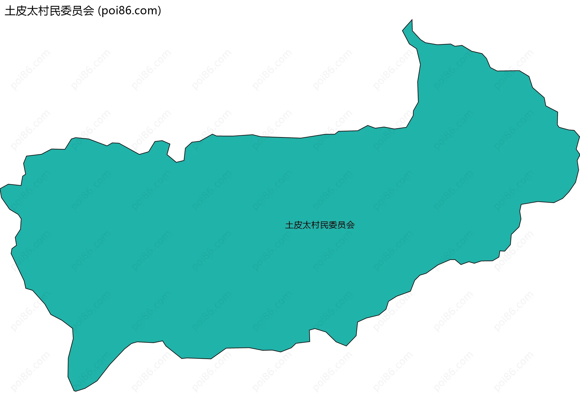 土皮太村民委员会边界地图