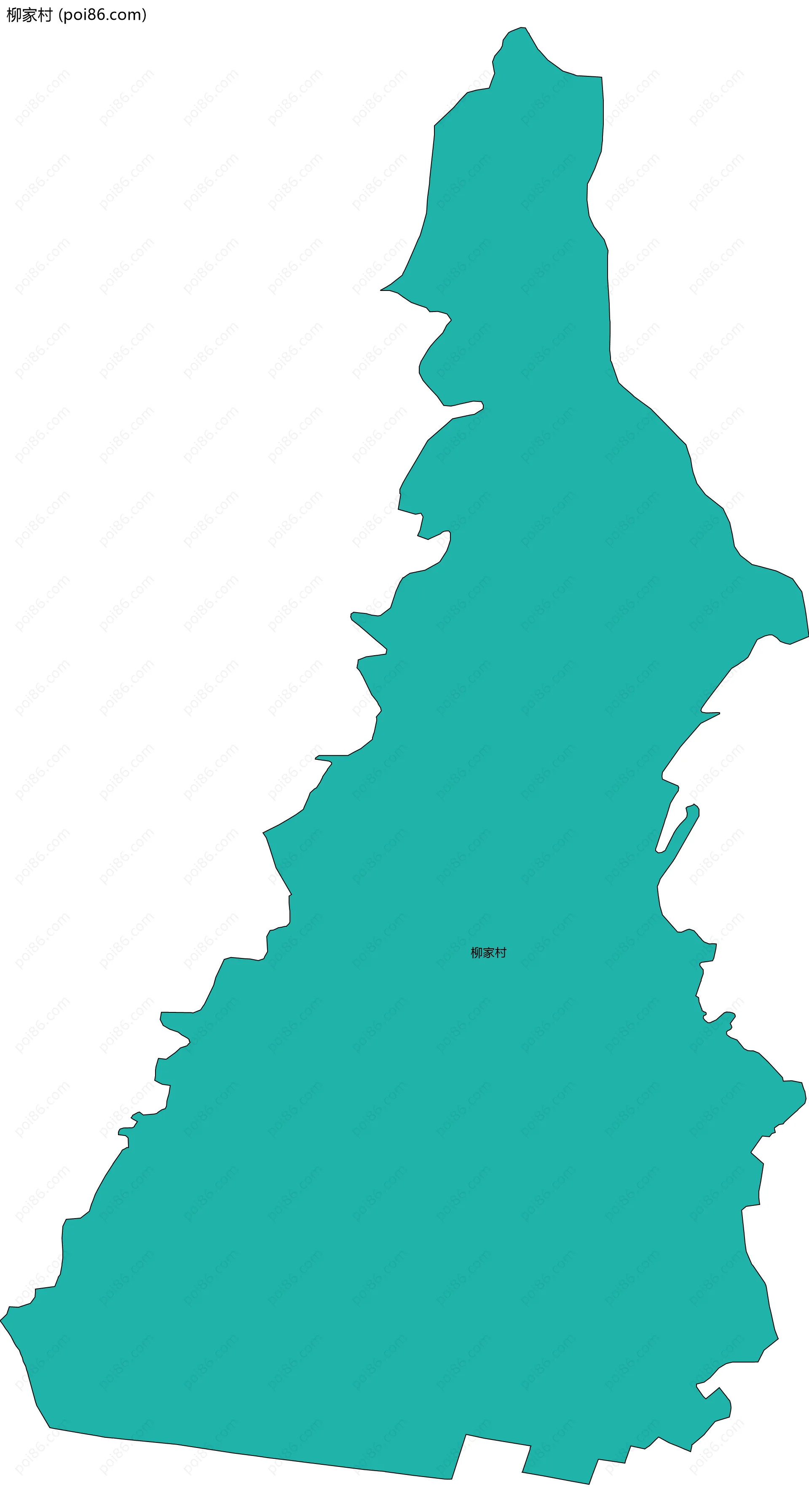 柳家村边界地图