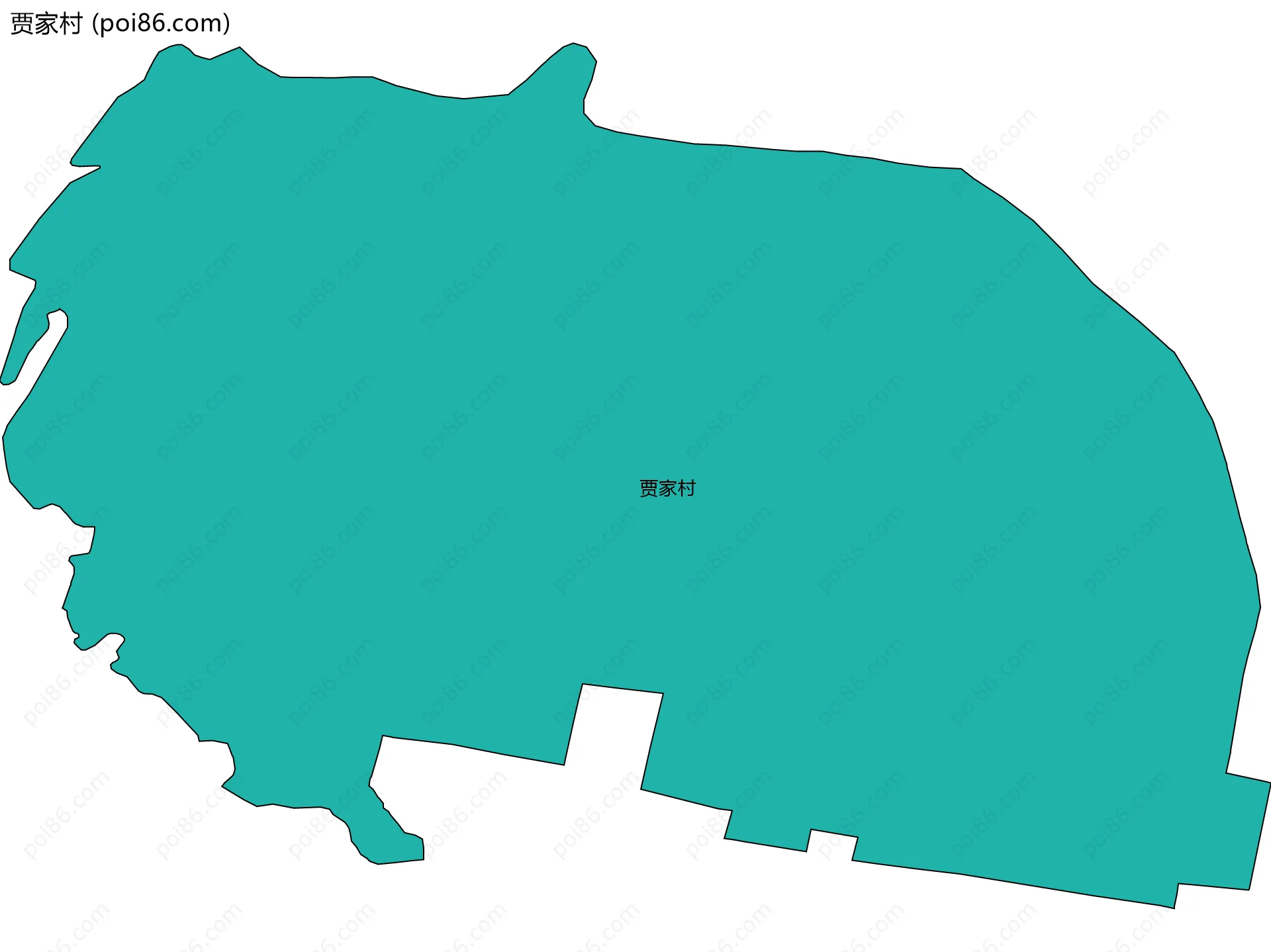 贾家村边界地图