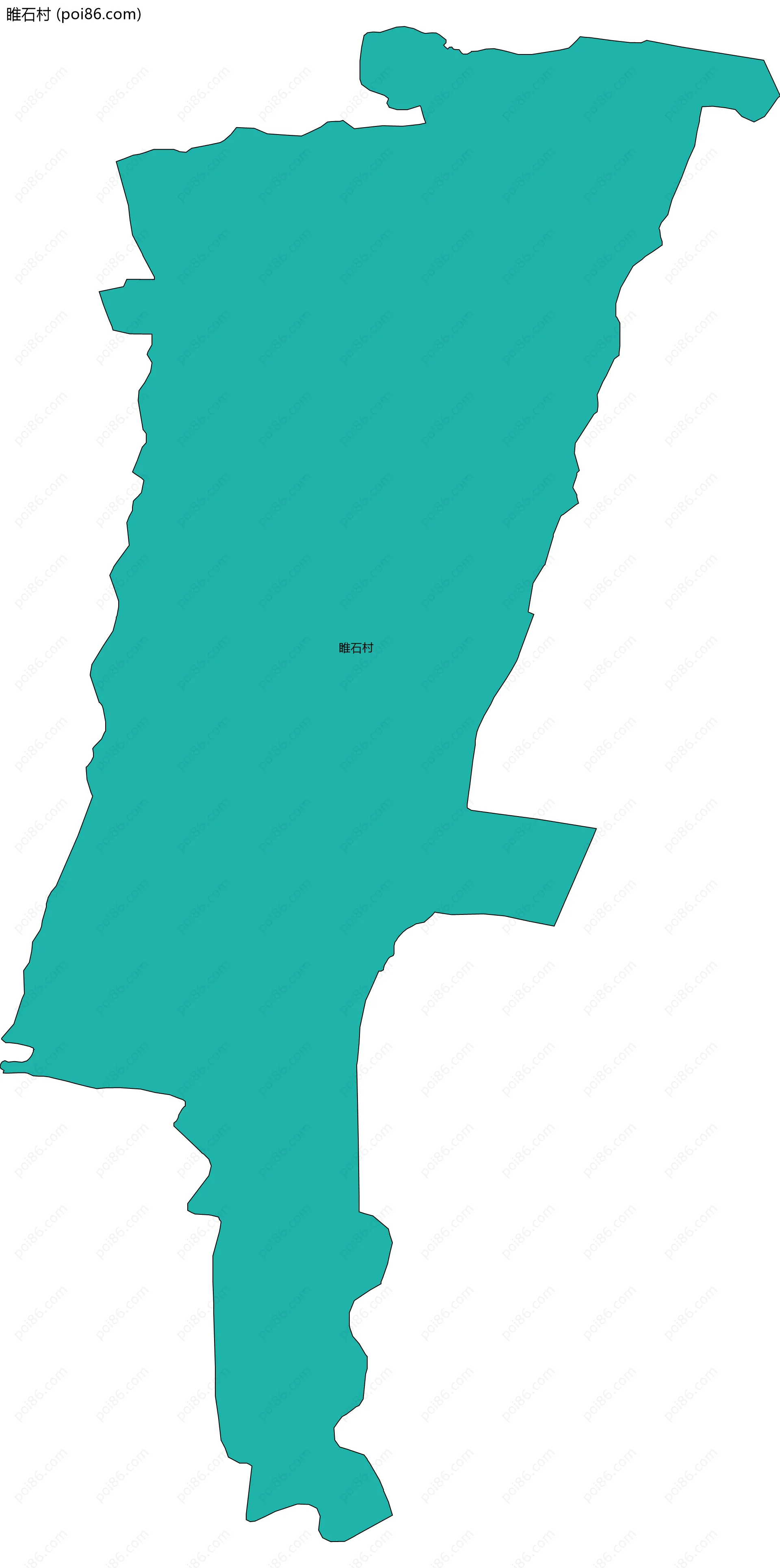 睢石村边界地图