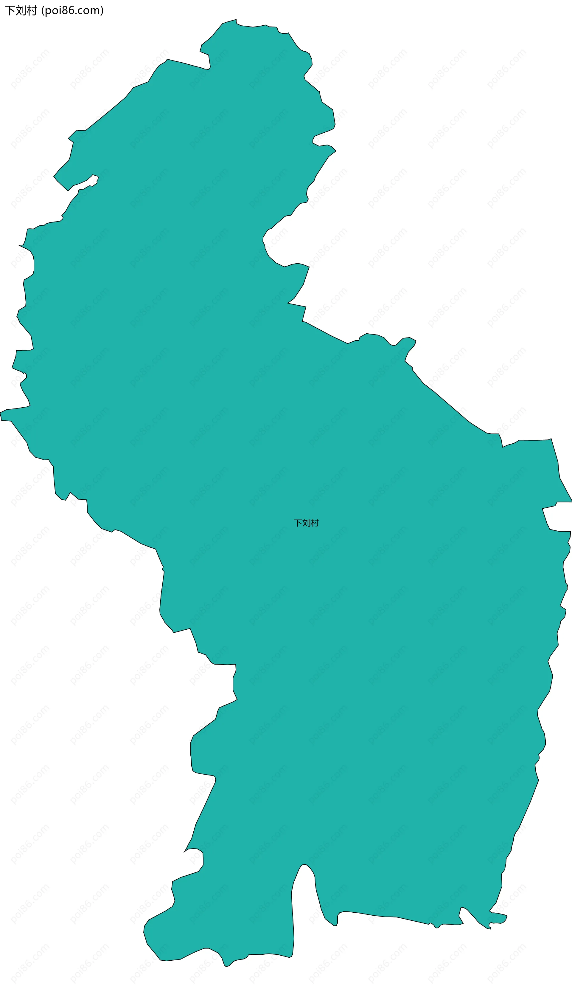 下刘村边界地图