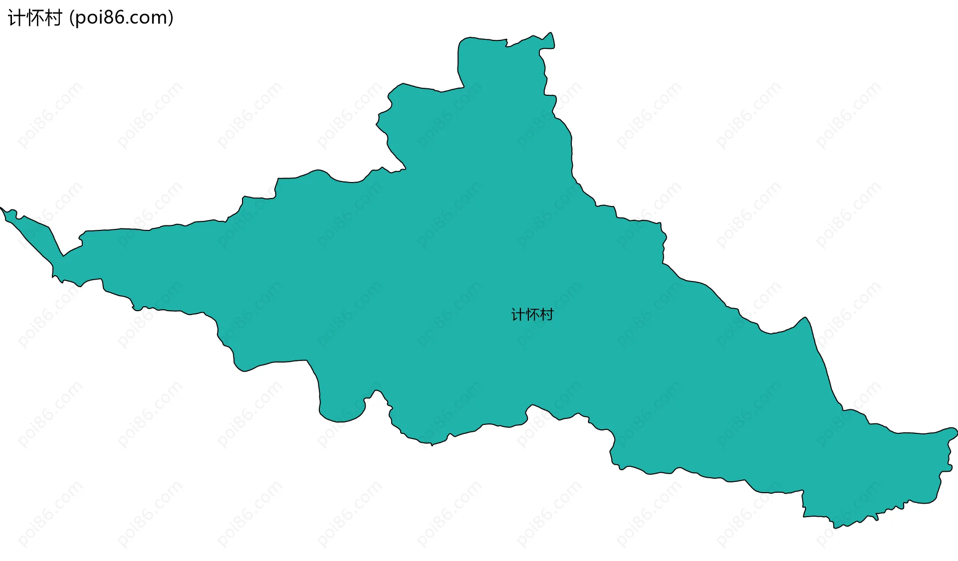 计怀村边界地图
