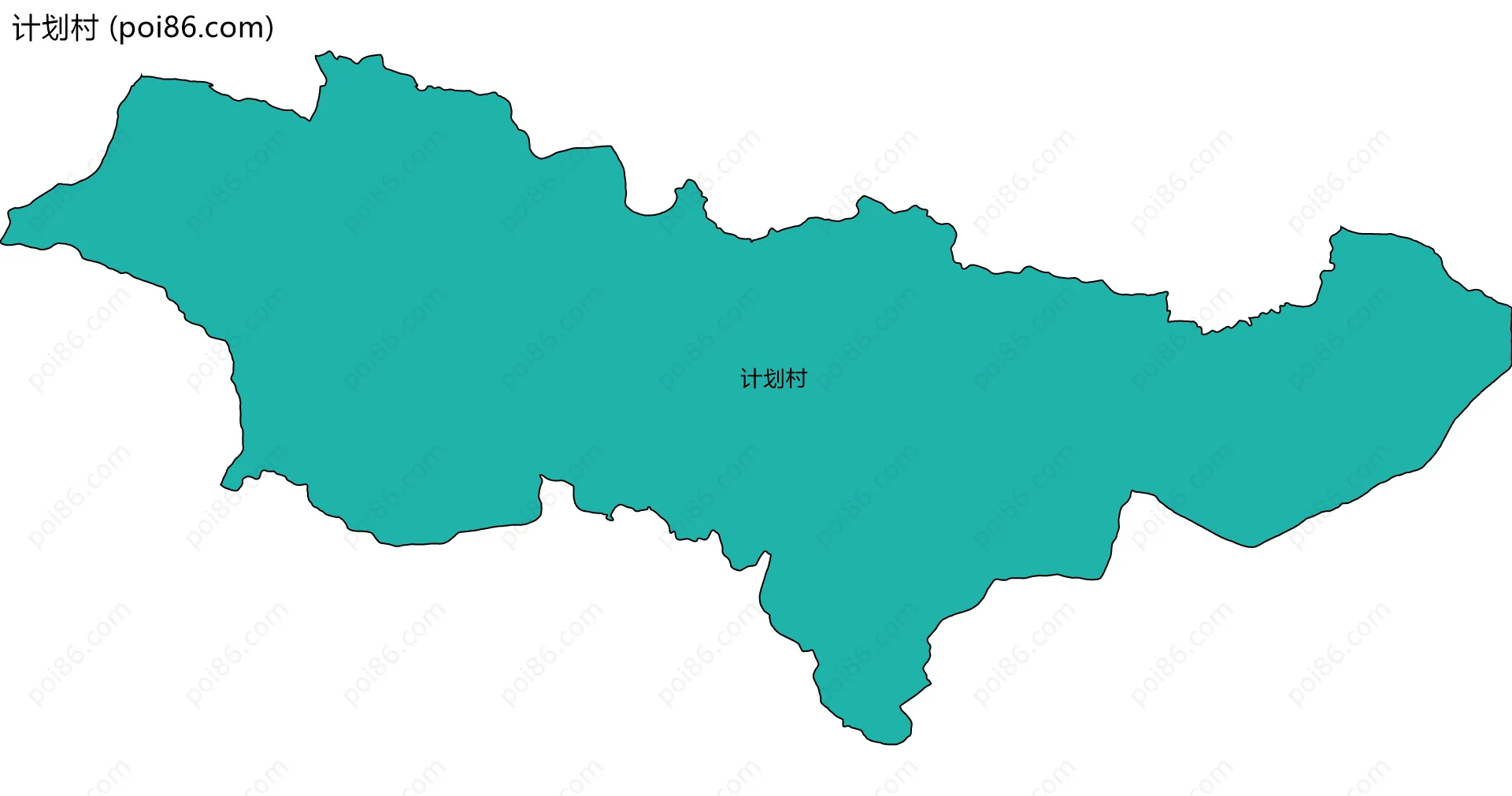 计划村边界地图