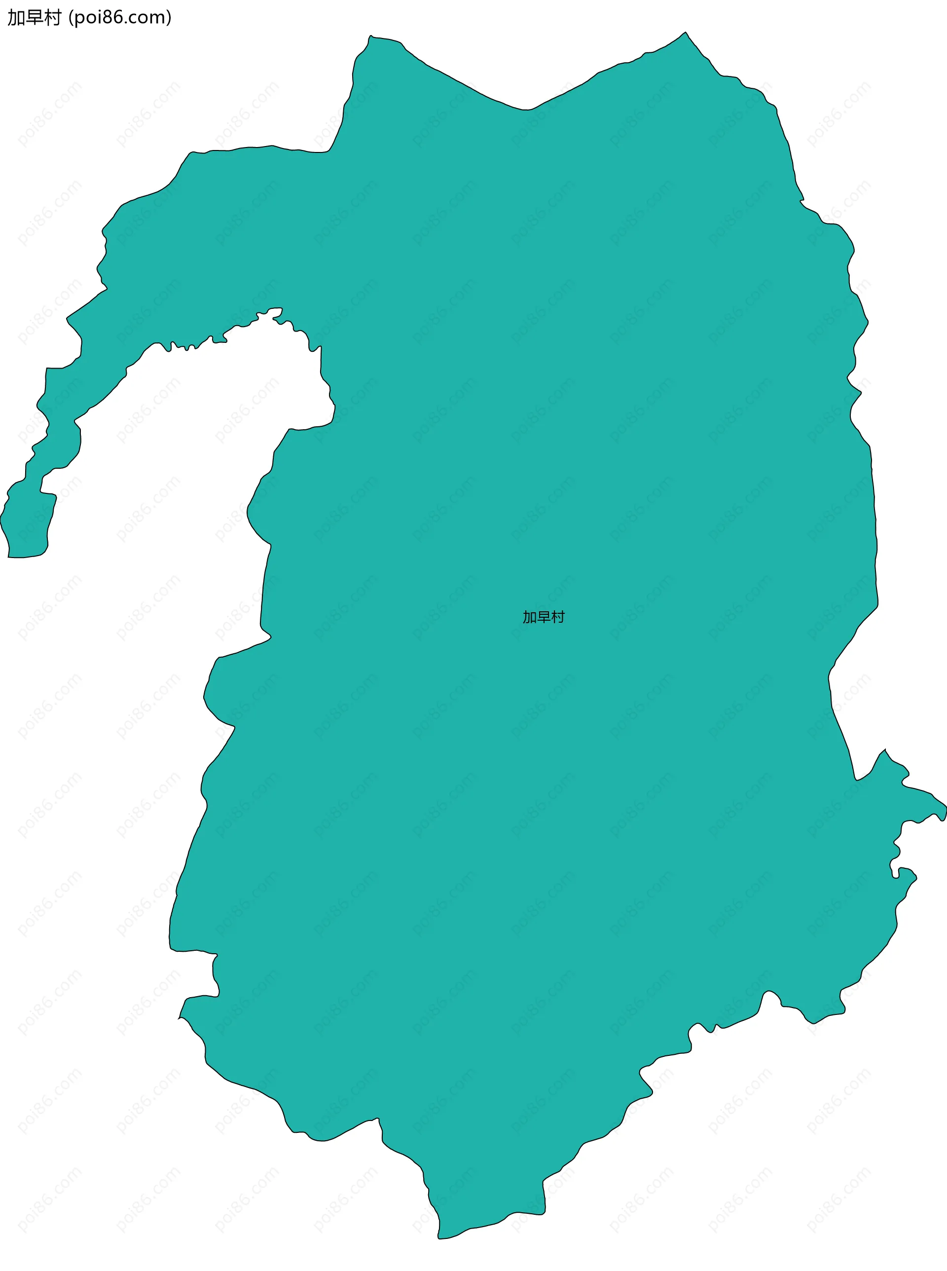 加早村边界地图