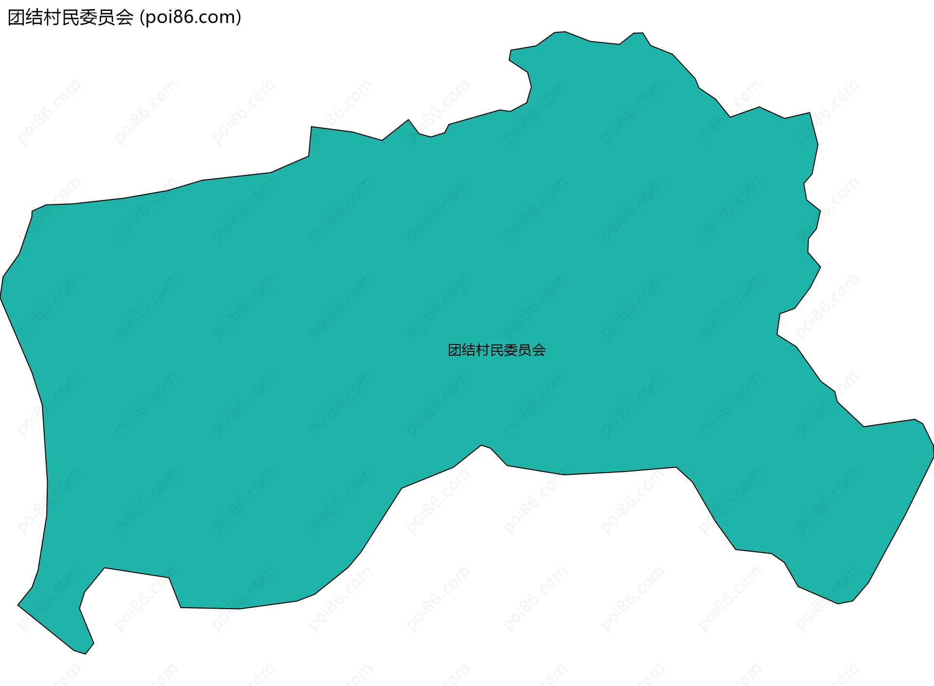 团结村民委员会边界地图