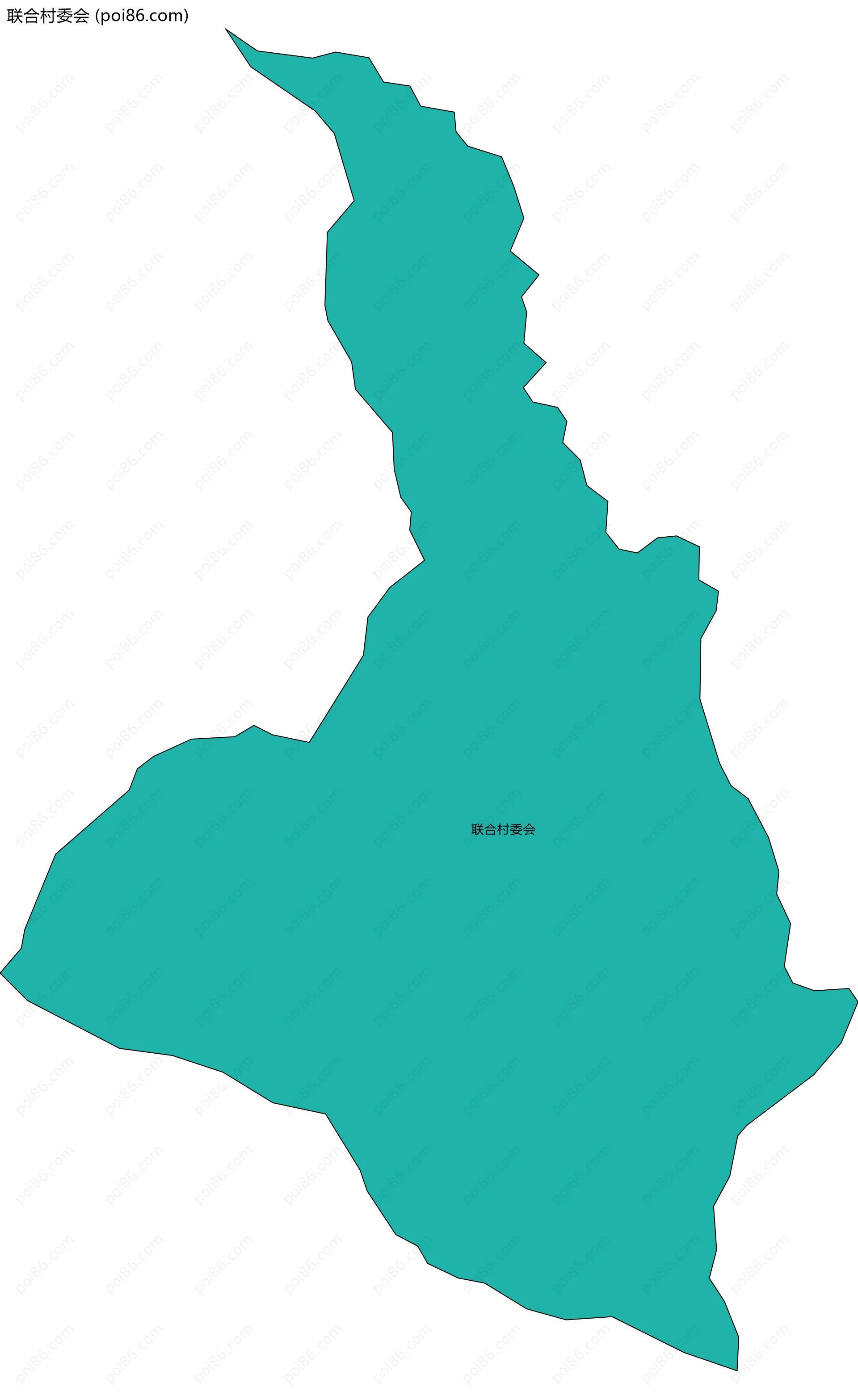 联合村委会边界地图