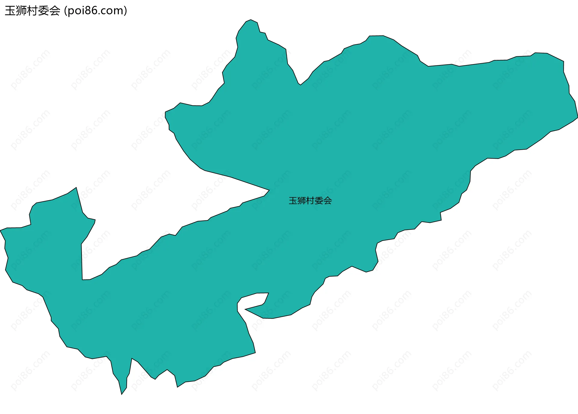 玉狮村委会边界地图