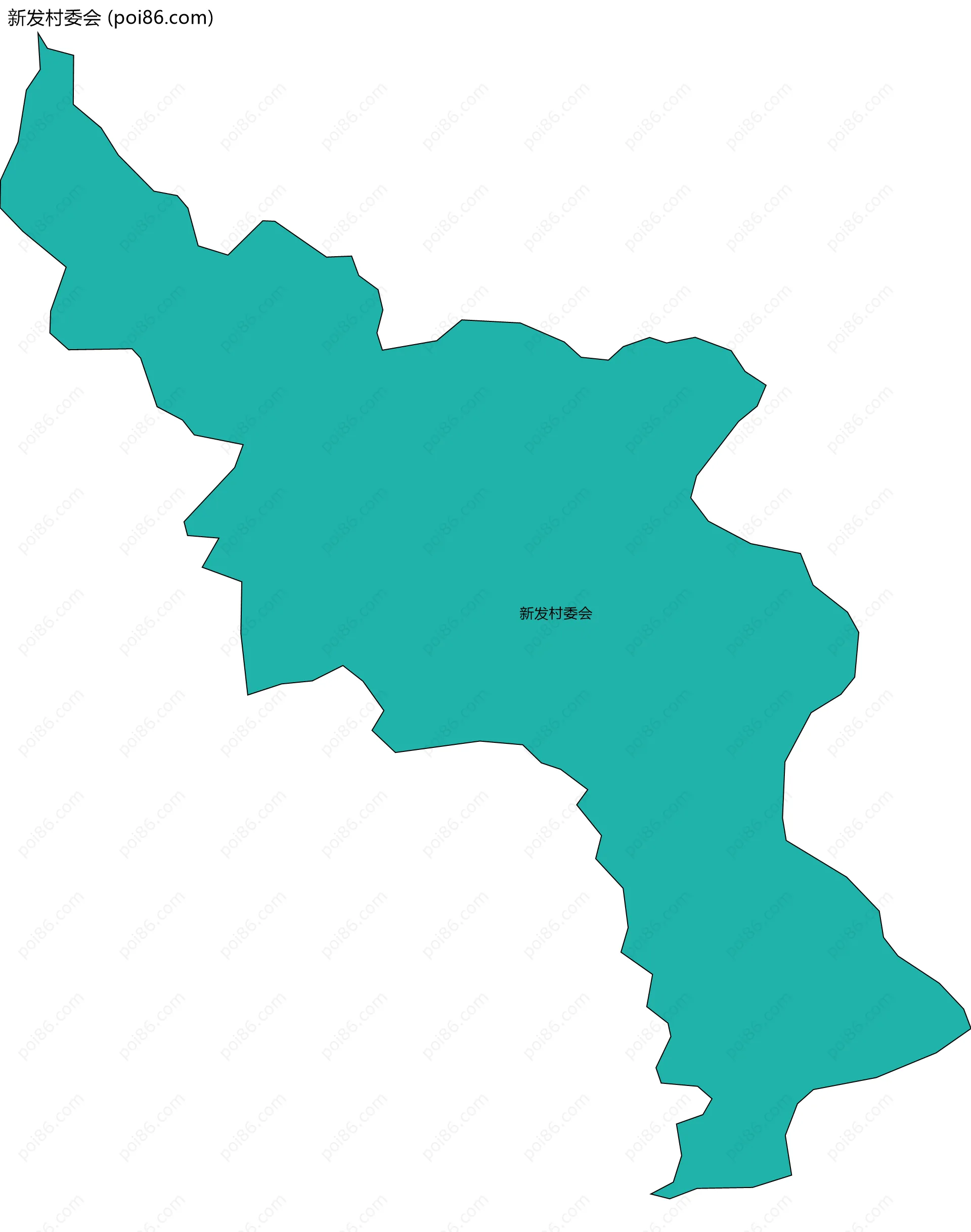 新发村委会边界地图