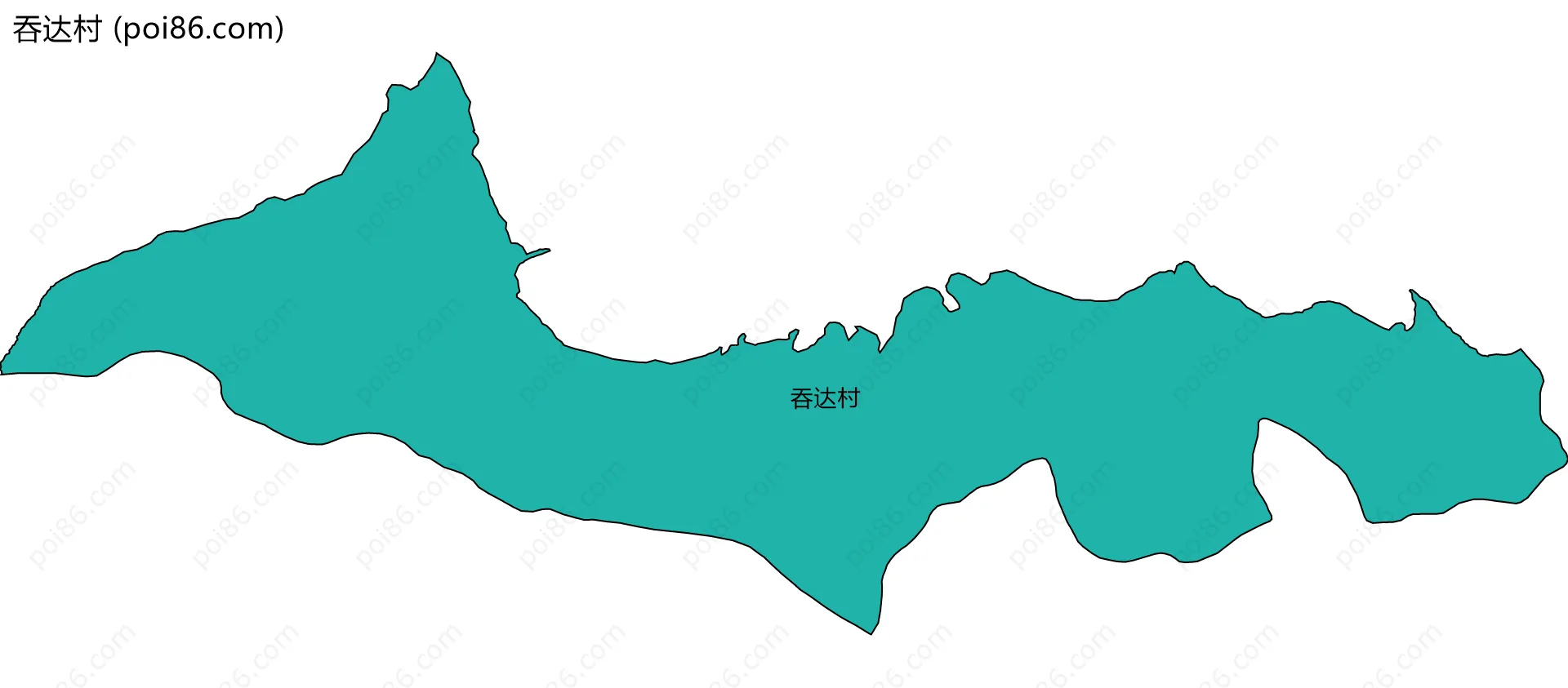 吞达村边界地图