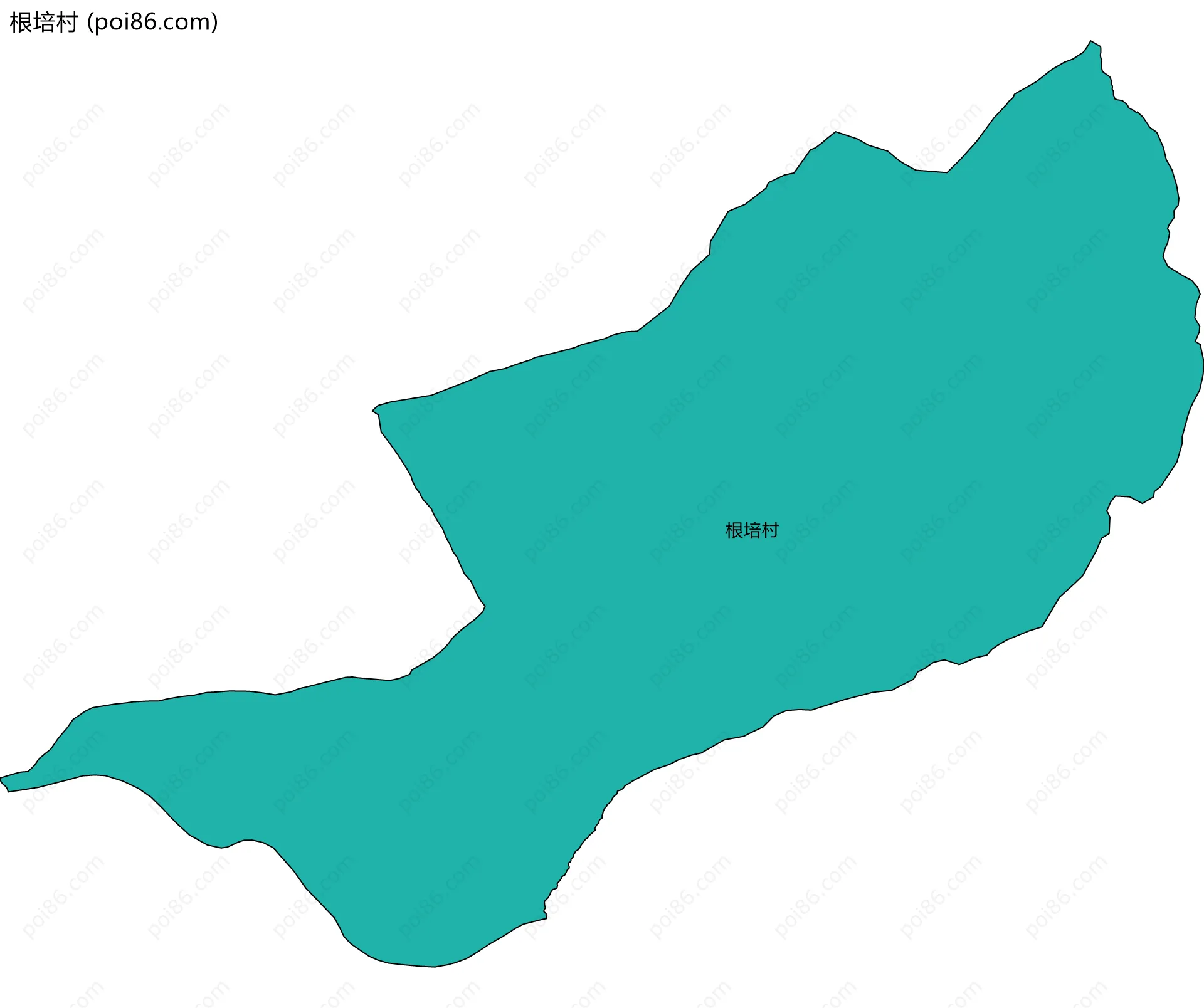 根培村边界地图