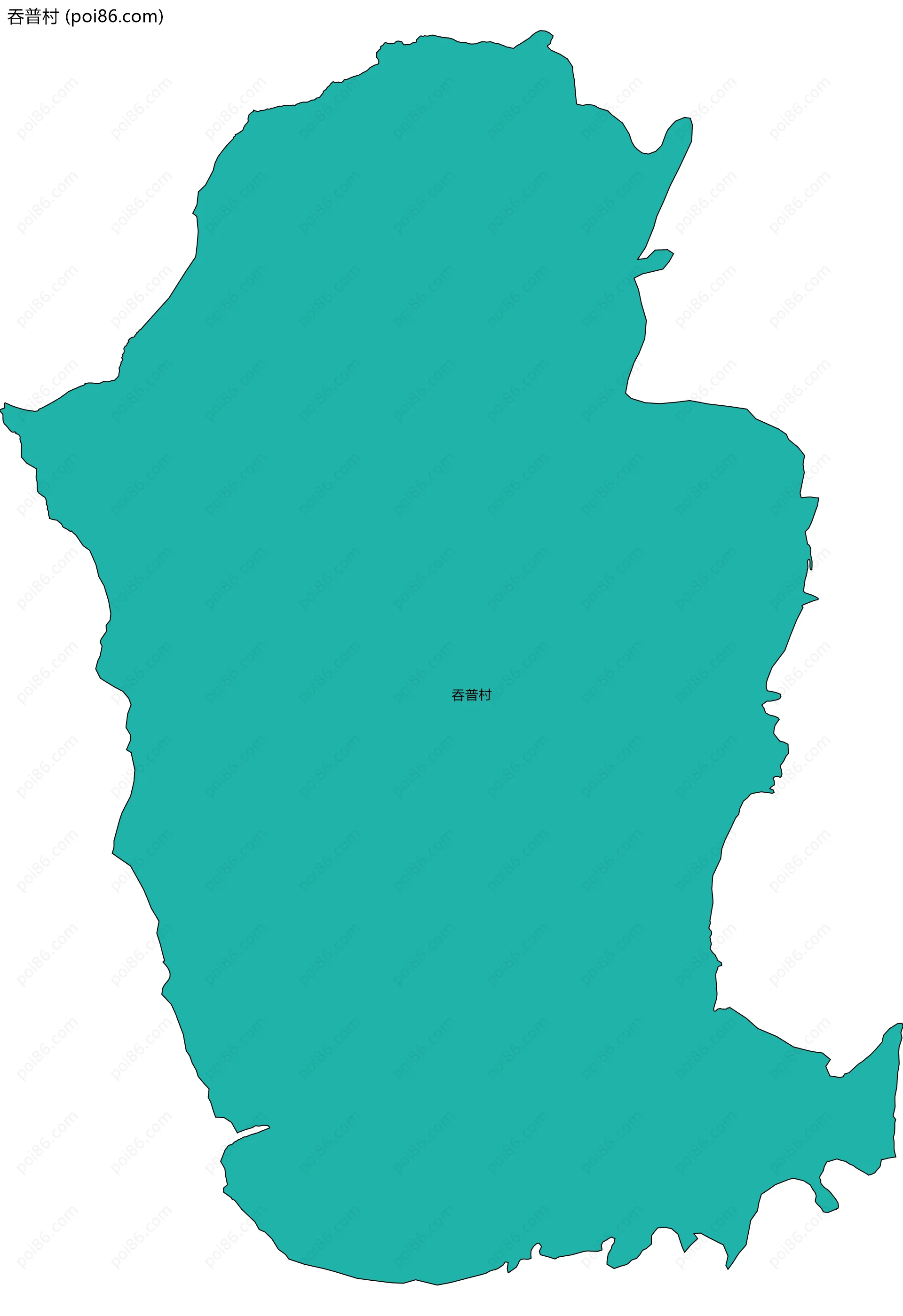 吞普村边界地图