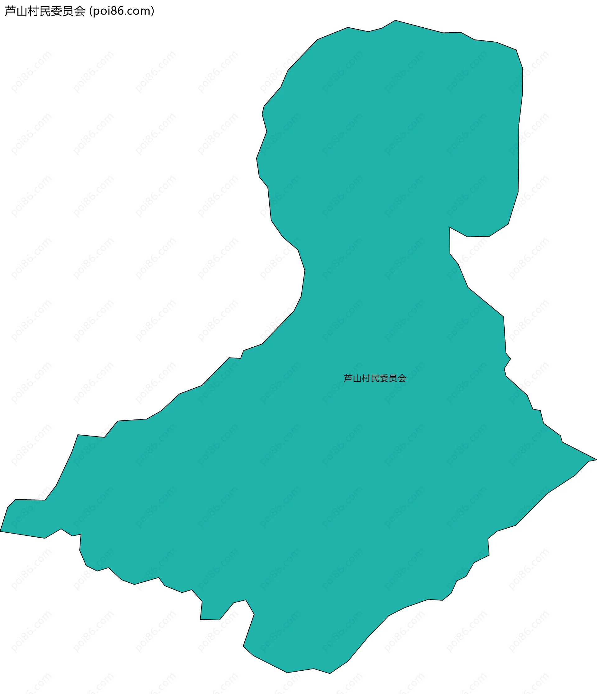 芦山村民委员会边界地图