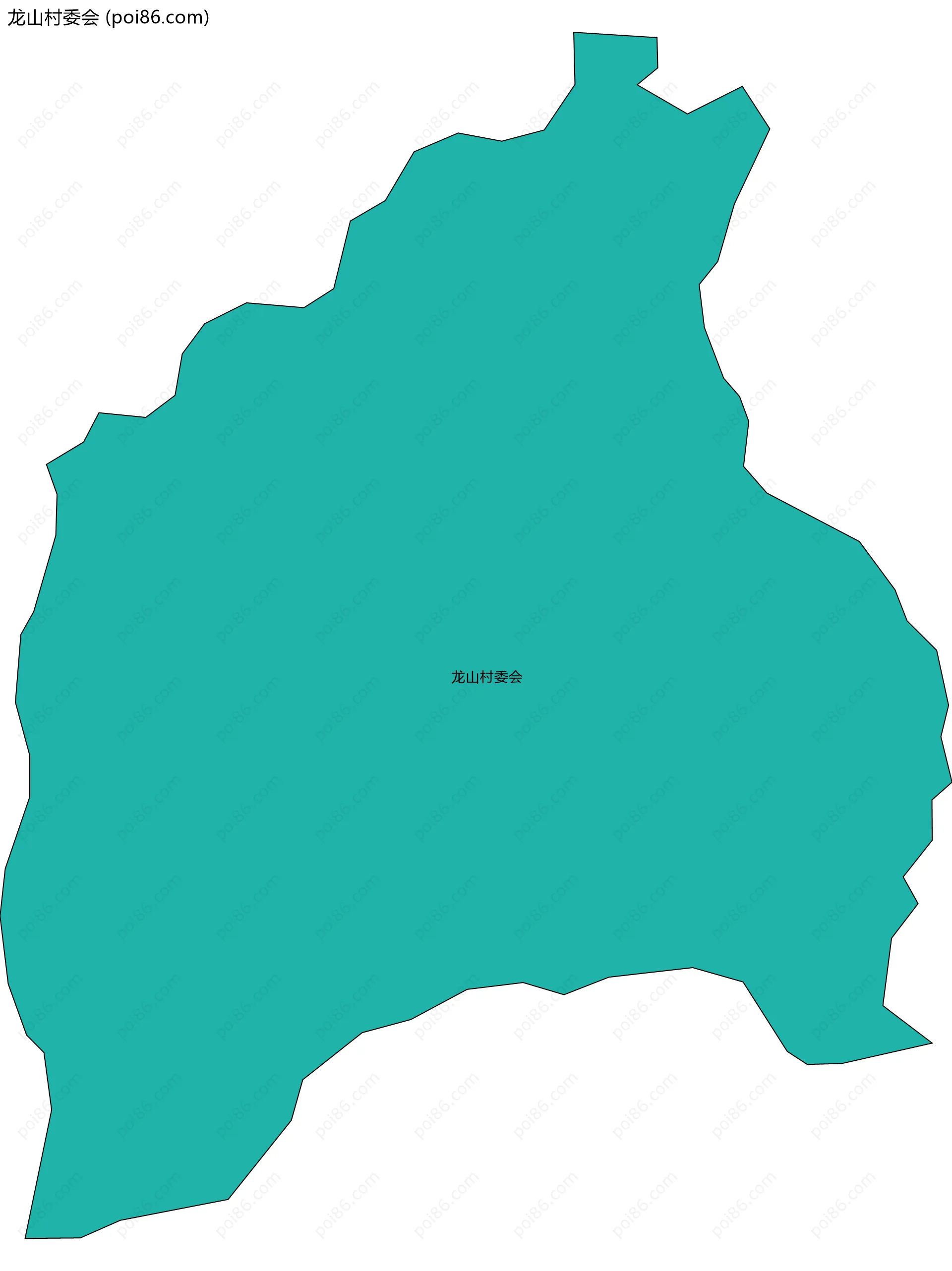 龙山村委会边界地图