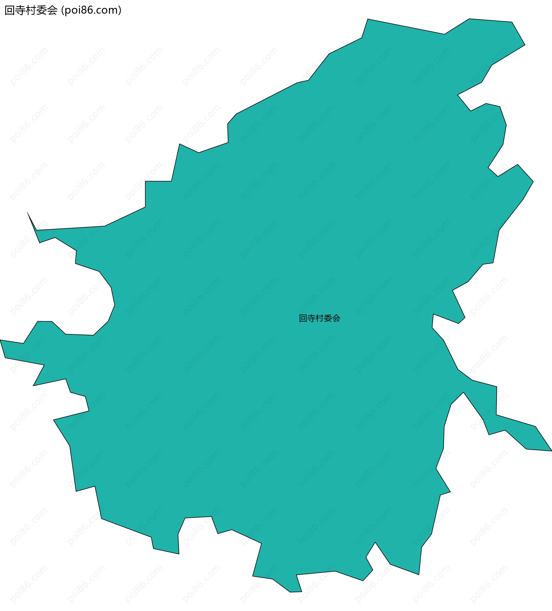 回寺村委会边界地图
