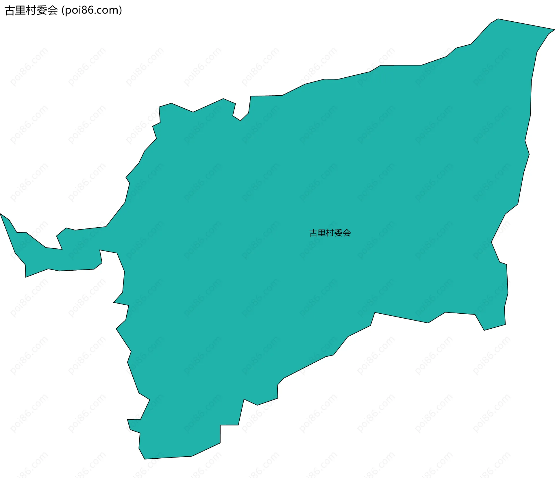 古里村委会边界地图