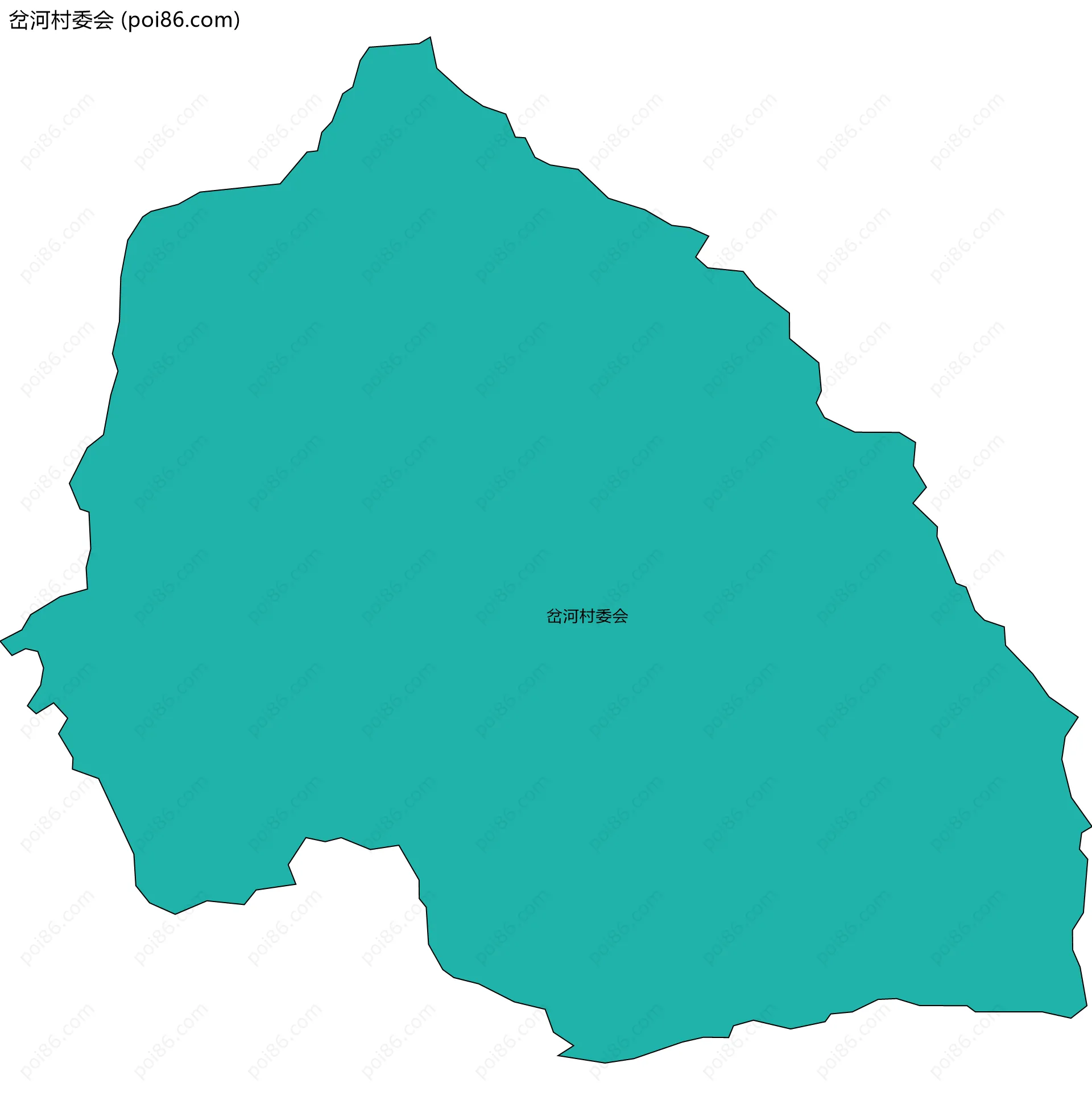 岔河村委会边界地图