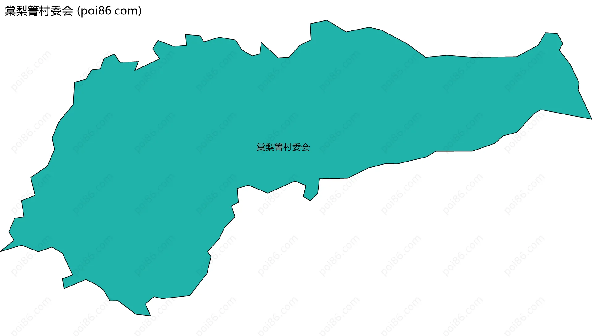 棠梨箐村委会边界地图